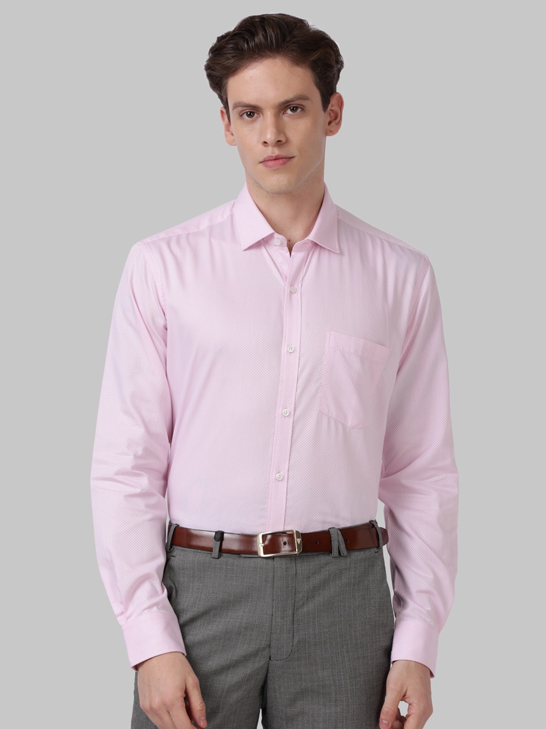 

Park Avenue Men Pink Slim Fit Formal Shirt