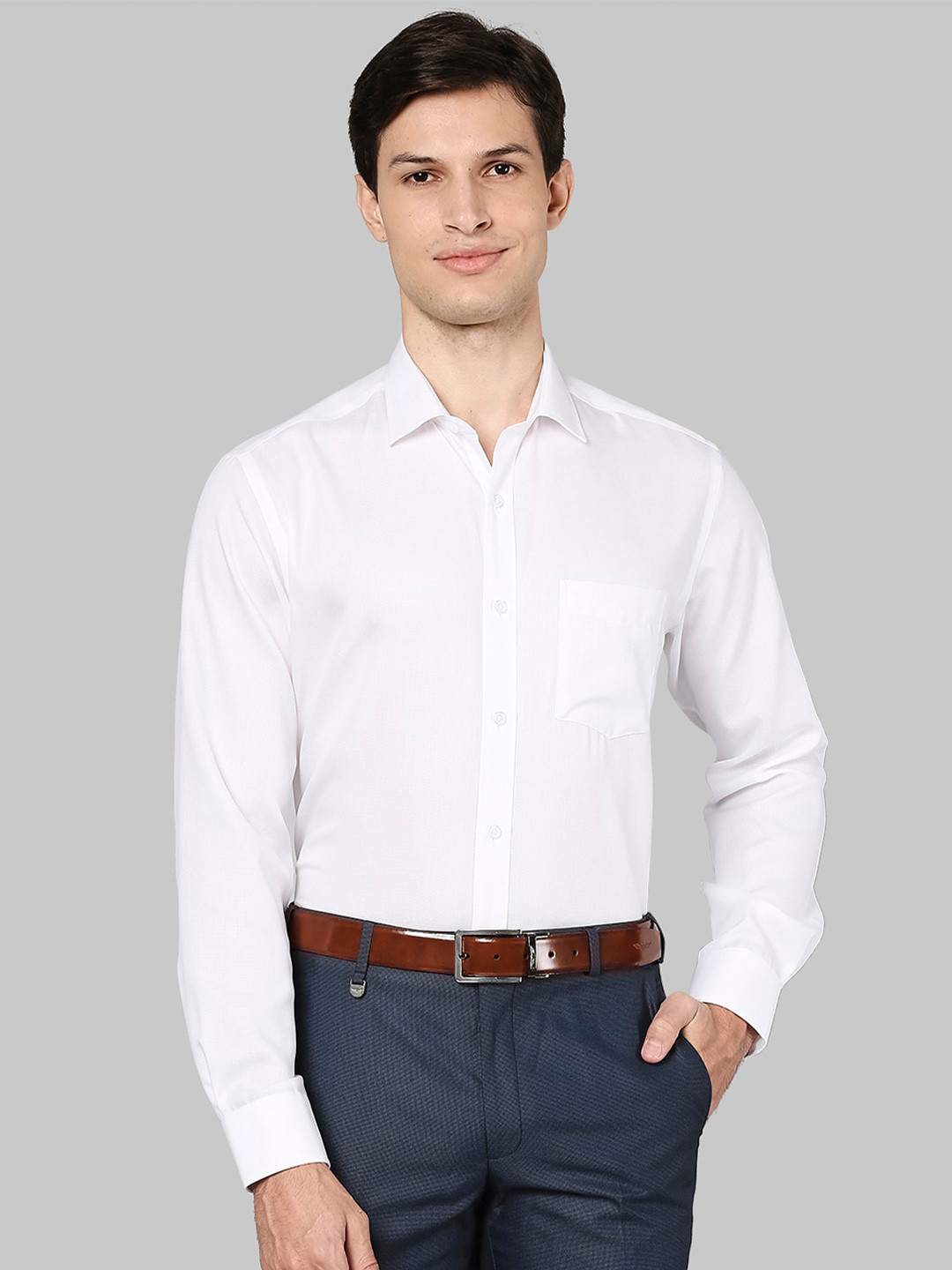 

Park Avenue Men White Formal Shirt