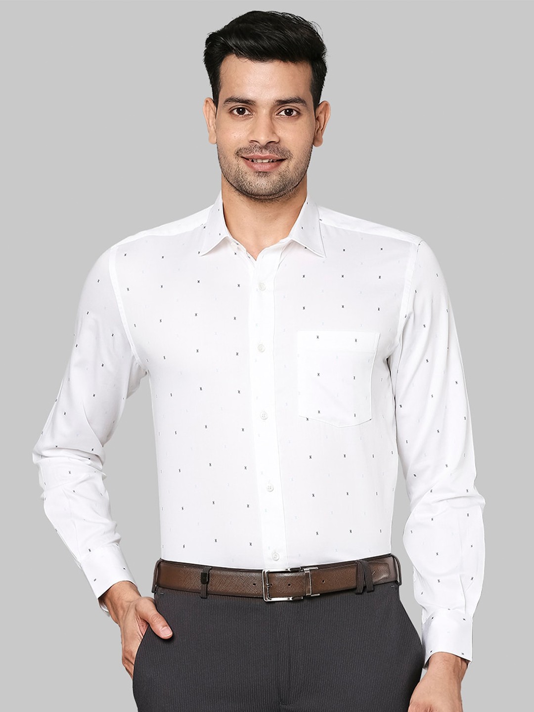 

Park Avenue Men White Formal Shirt