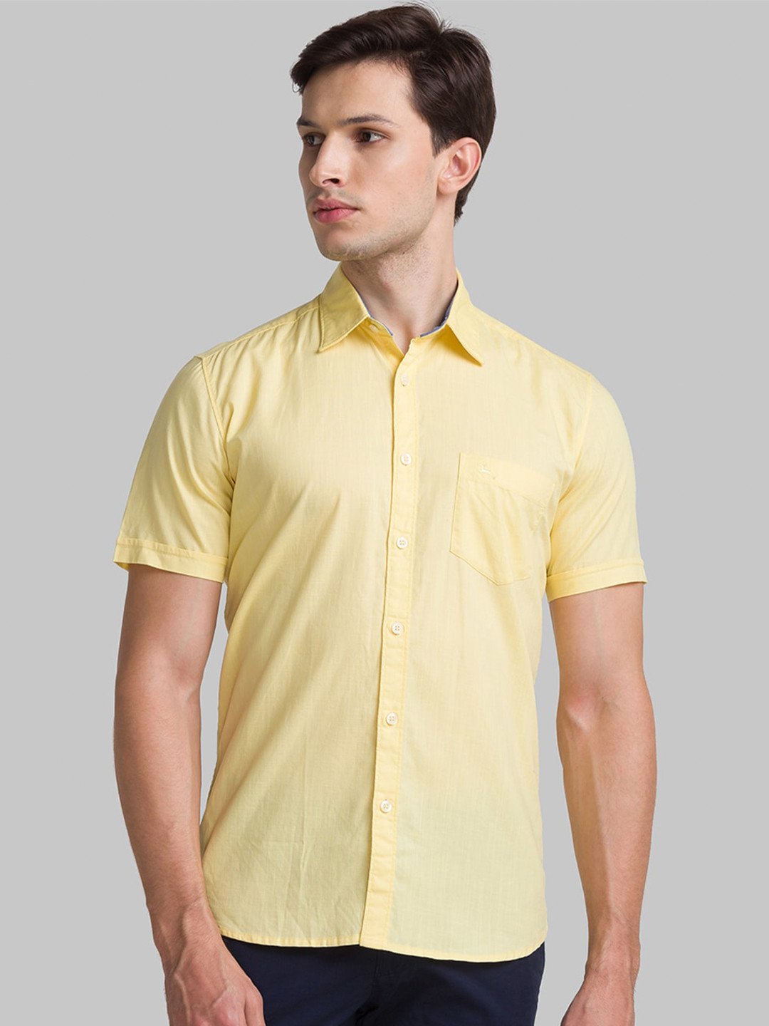 

Parx Men Yellow Slim Fit Cotton Casual Shirt