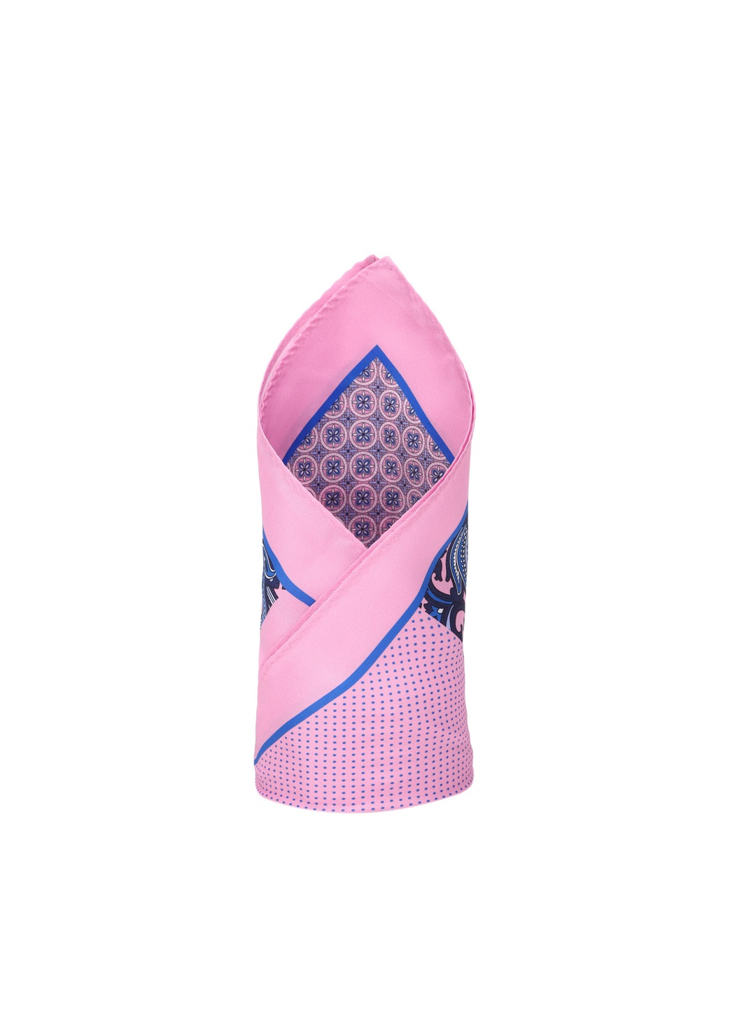 

Van Heusen Men Pink & Blue Printed Pocket Square