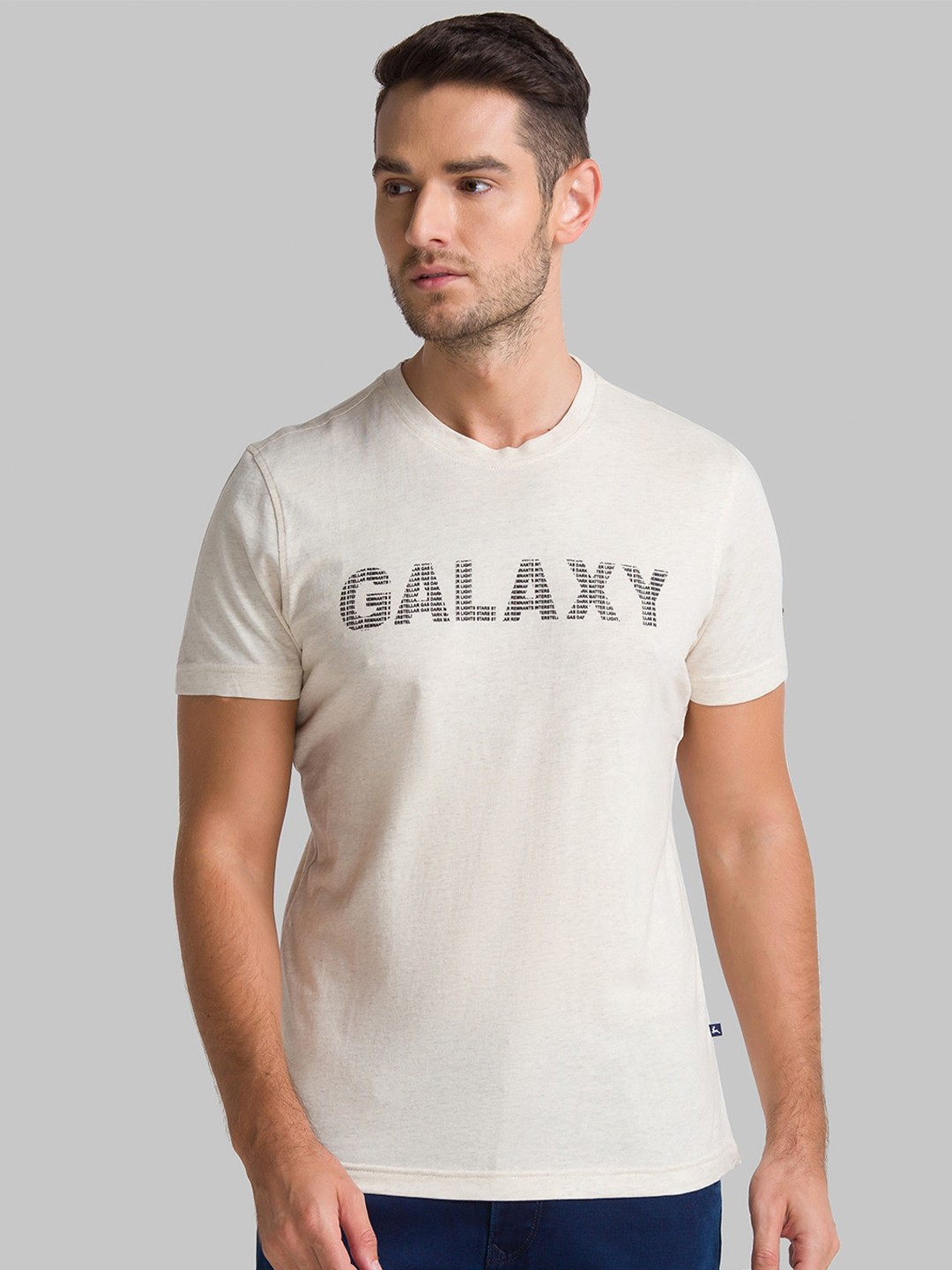 

Parx Men White Typography Printed T-shirt