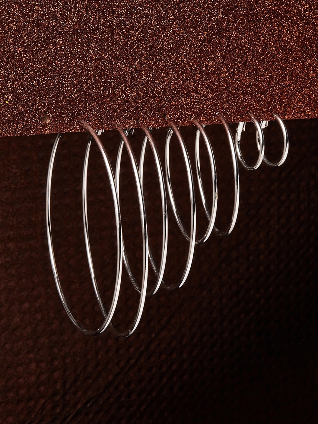 

Accessorize London Set Of 4 Simple Hoop Earrings, Silver