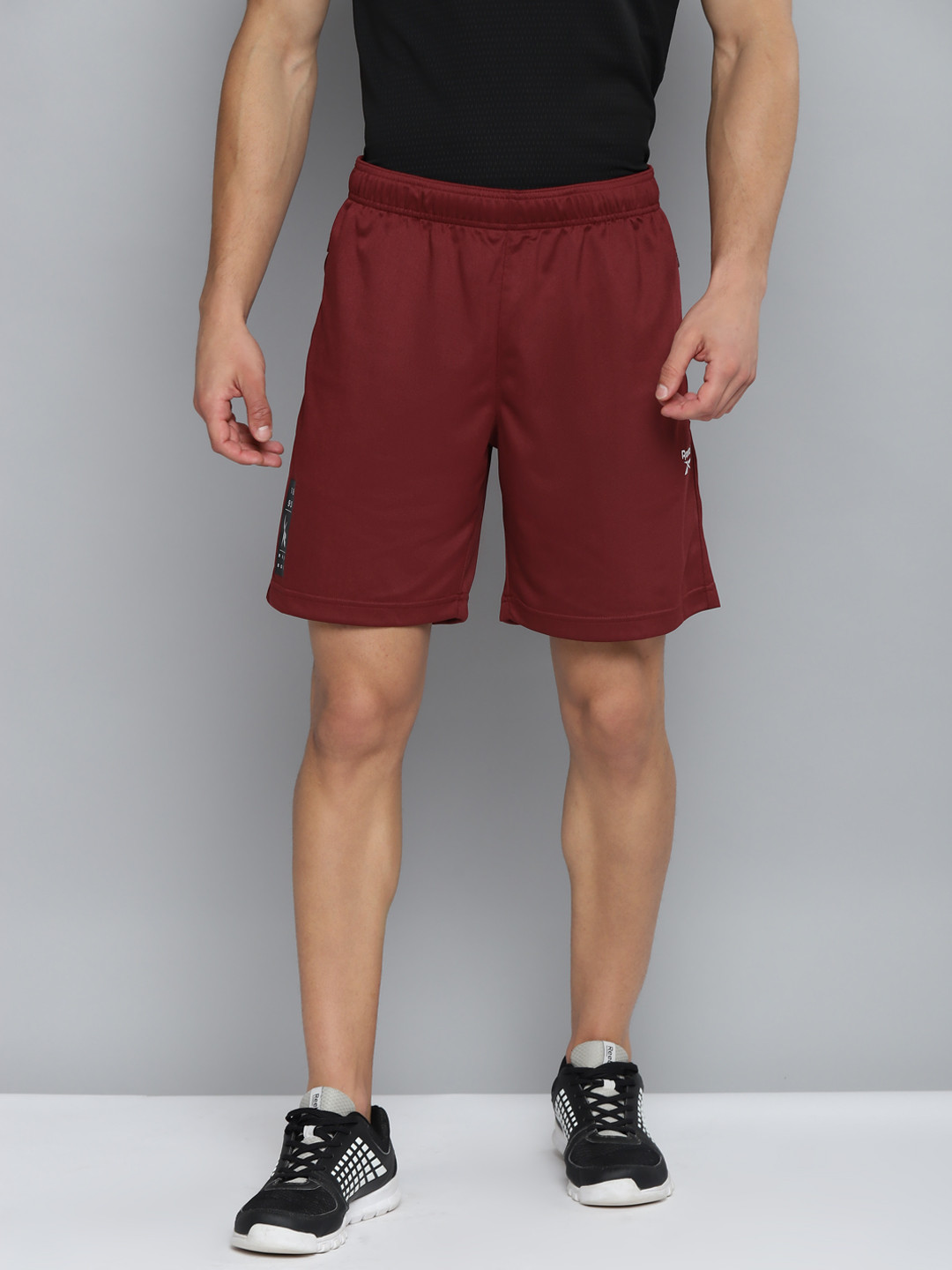 

Reebok Men Maroon Knitted Sports Shorts