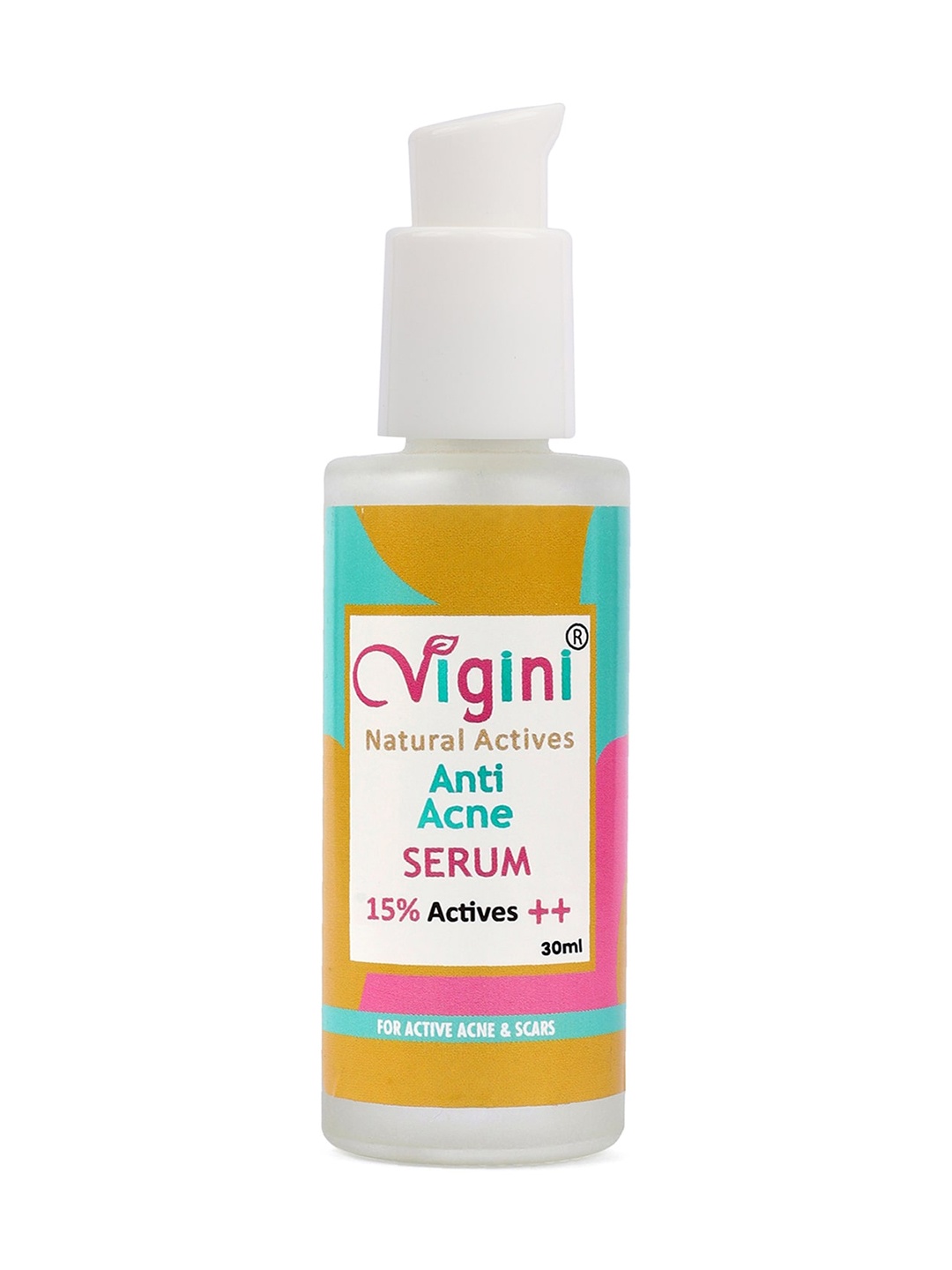 

Vigini 15% Actives Acne Face Serum for Oily Skin Pimple Blackhead Blemishes Remover-30ml, Brown