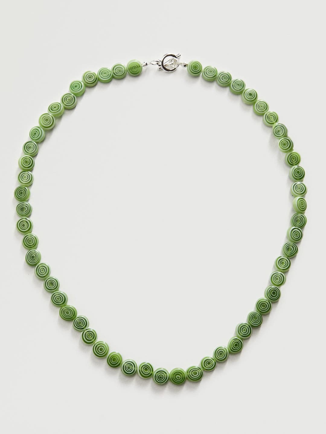 

MANGO Green Beaded Necklace