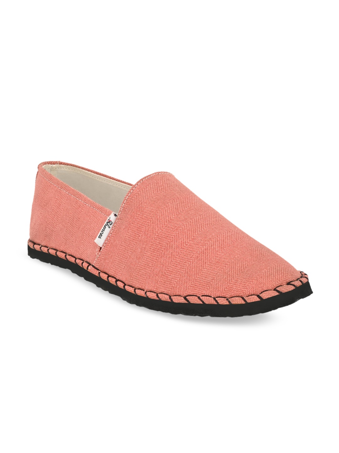 

SHENCES Men Pink Solid Espadrilles