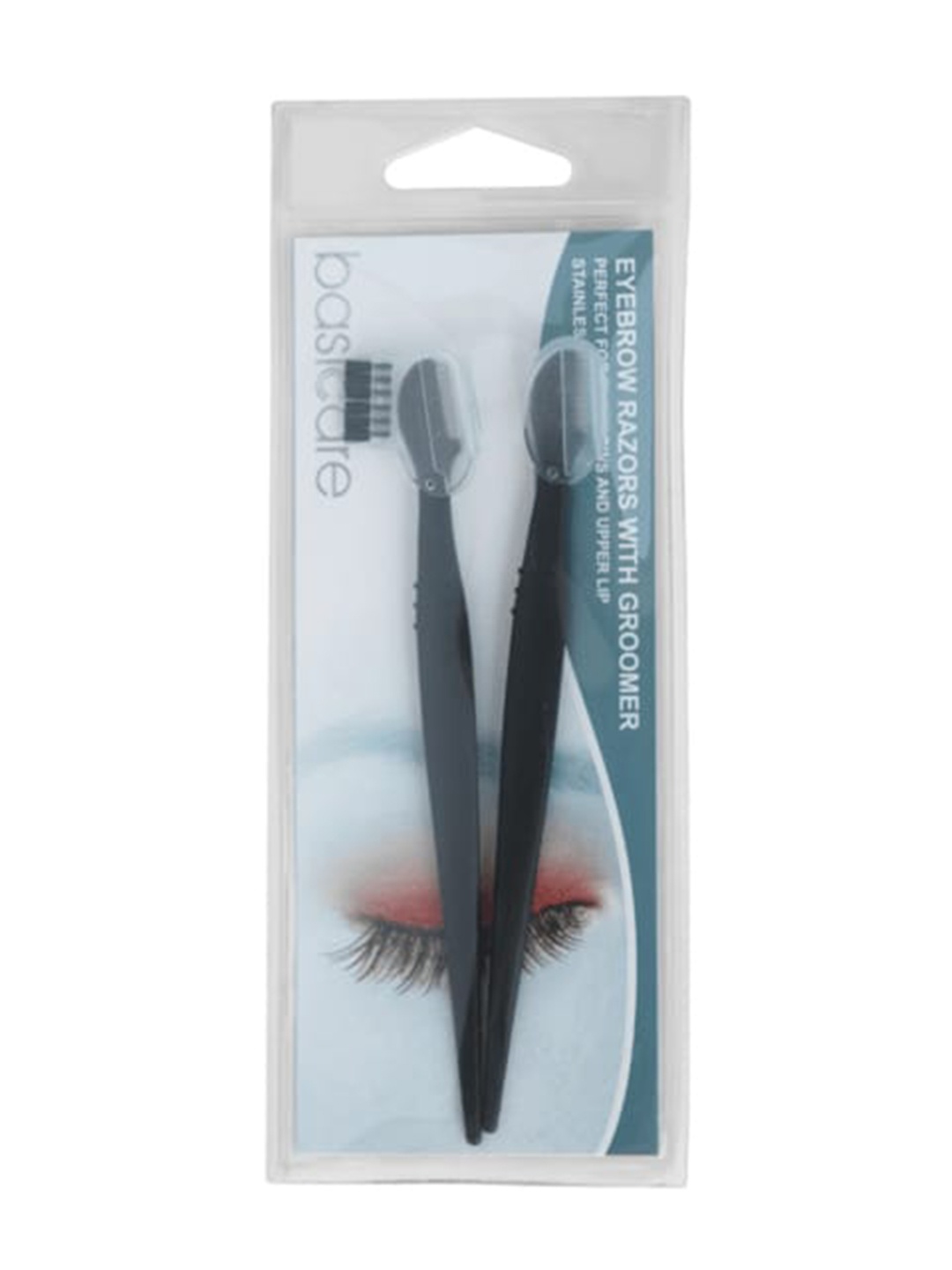 

basicare Set of Eyebrow Razor & Groomer - Black
