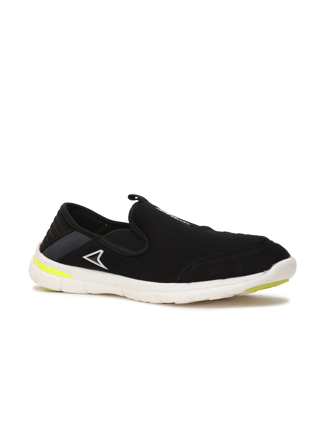 

Power Women Black Textile Walking Non-Marking Shoes