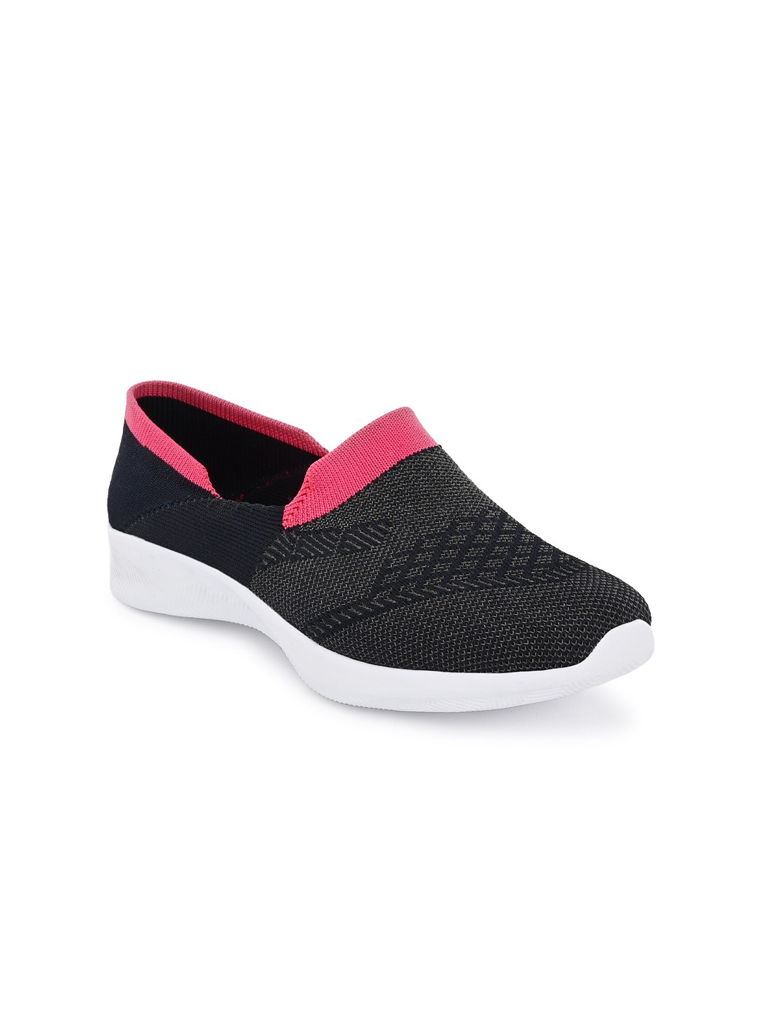 

TimberWood Women Black & Pink Textile Walking Shoes