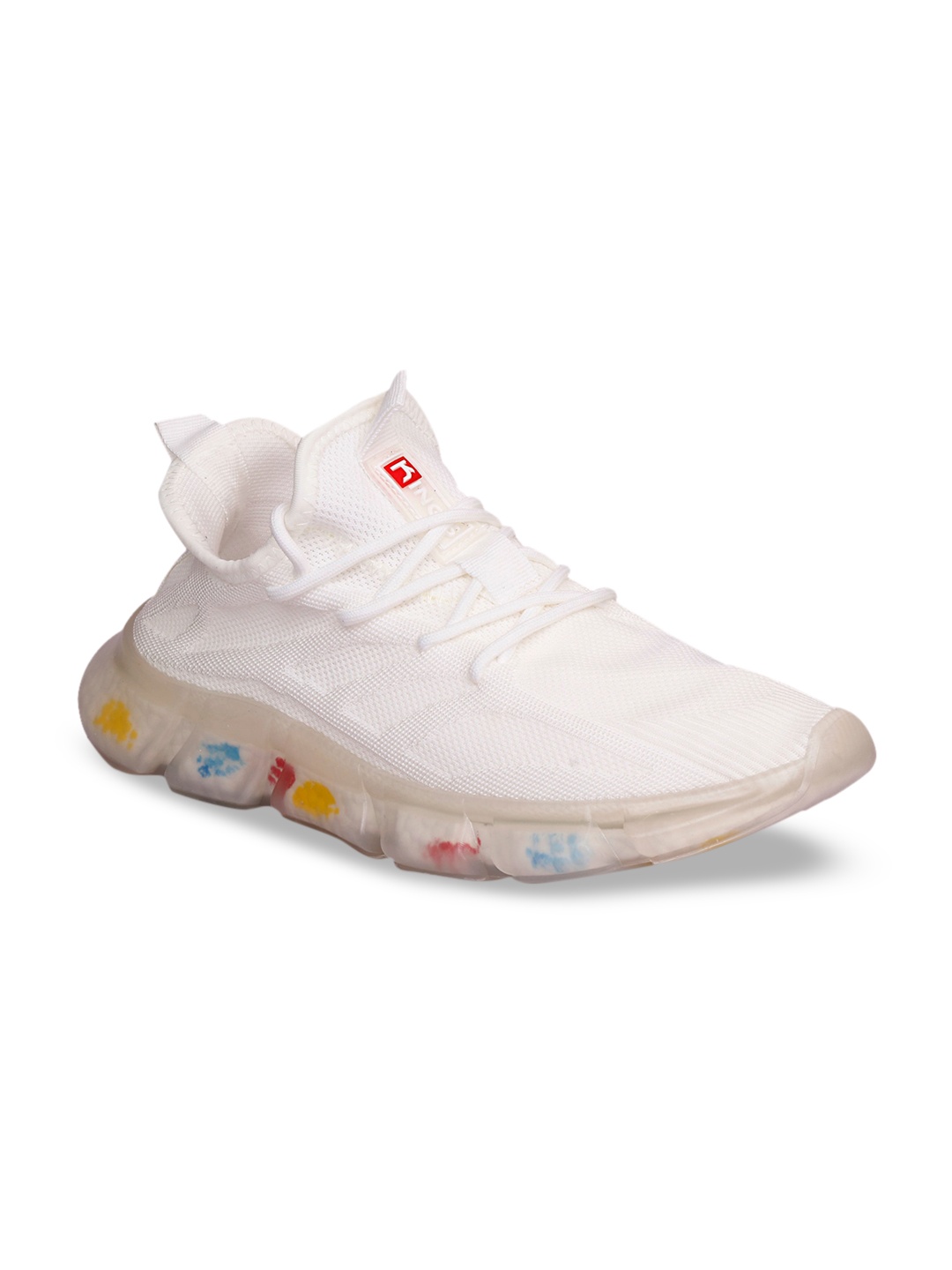 

CIPRAMO SPORTS Men White Woven Design Sneakers