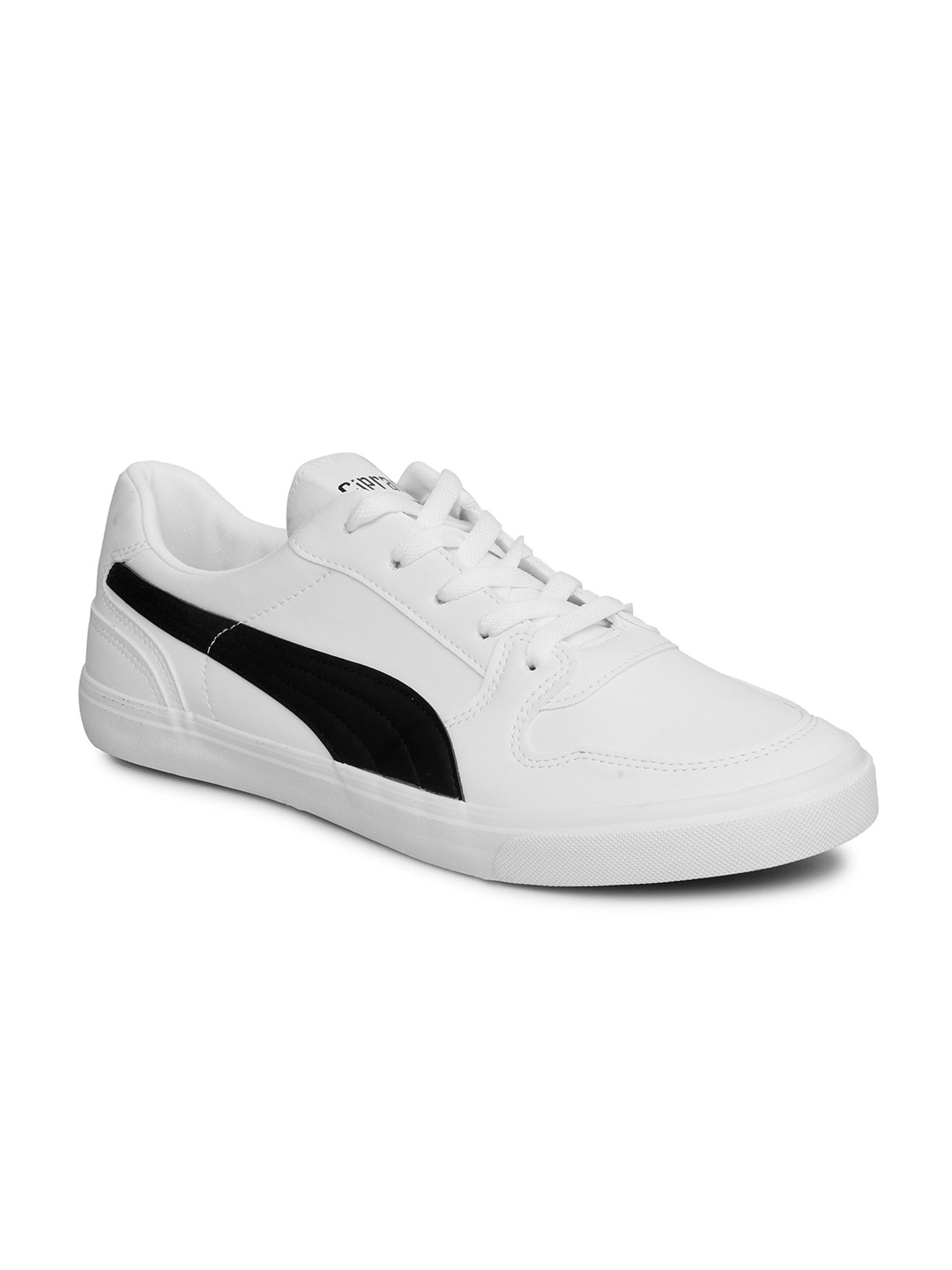 

CIPRAMO SPORTS Men White Solid PU Sneakers