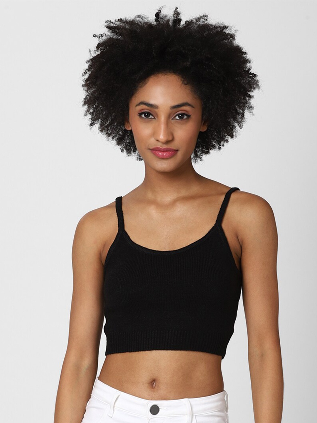 

FOREVER 21 Black Bralette Crop Top