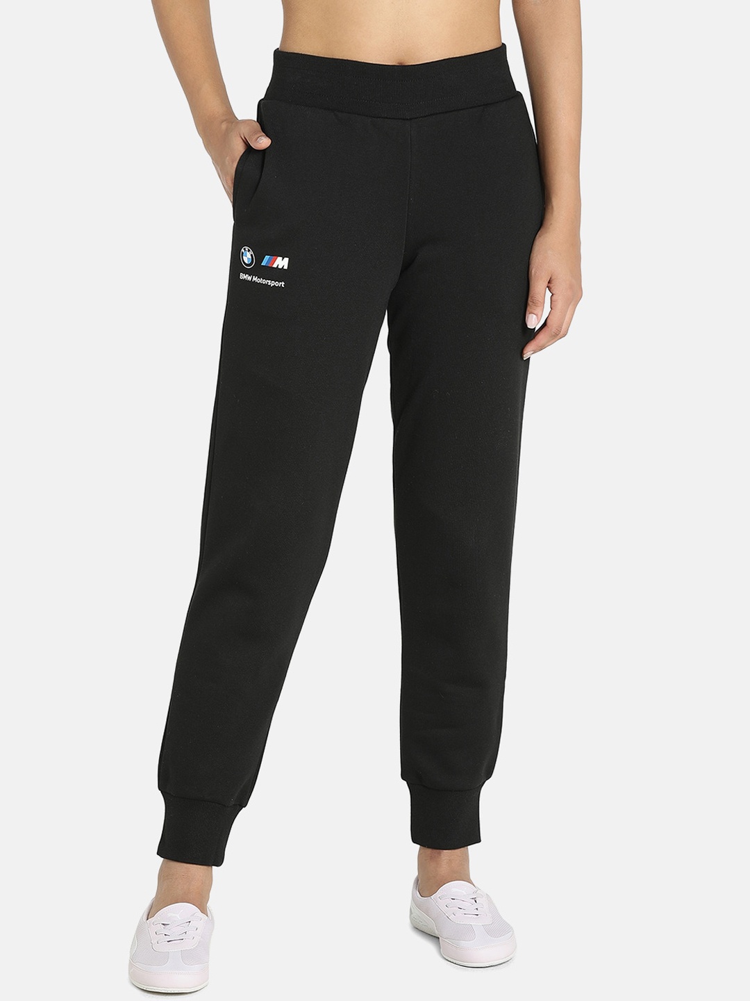 

PUMA Motorsport Women Black Solid Cotton Sustainable Joggers