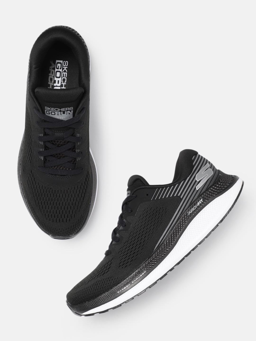 

Skechers Men GO RUN PERSISTENCE Mesh Running Shoes, Black