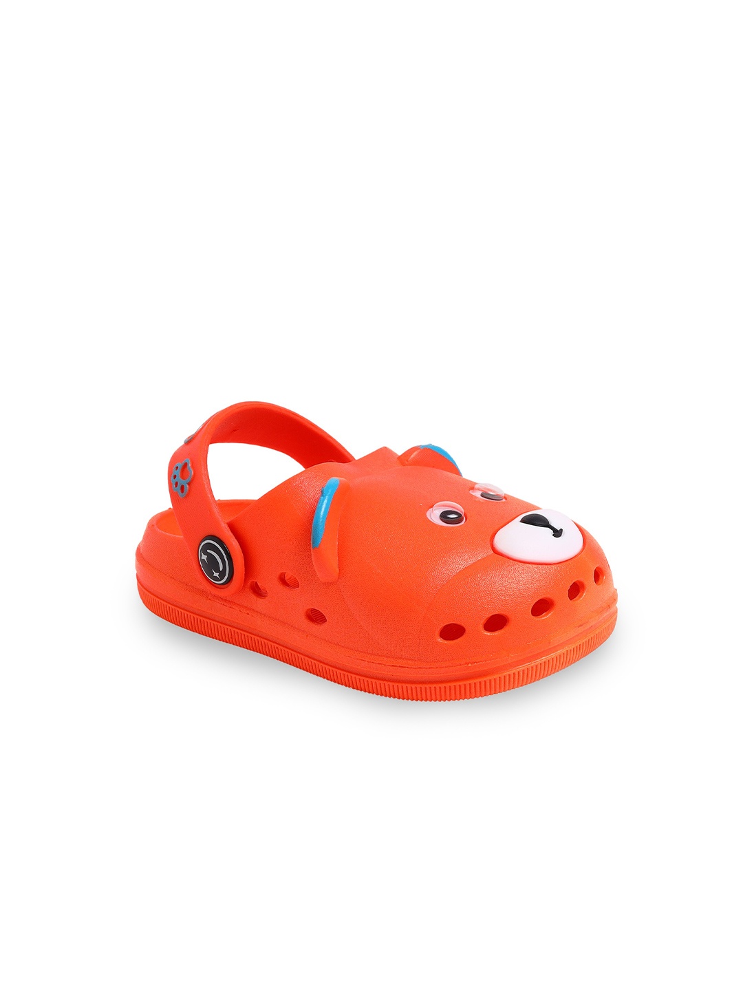 

Yellow Bee Unisex Kids Orange Self Design Clogs