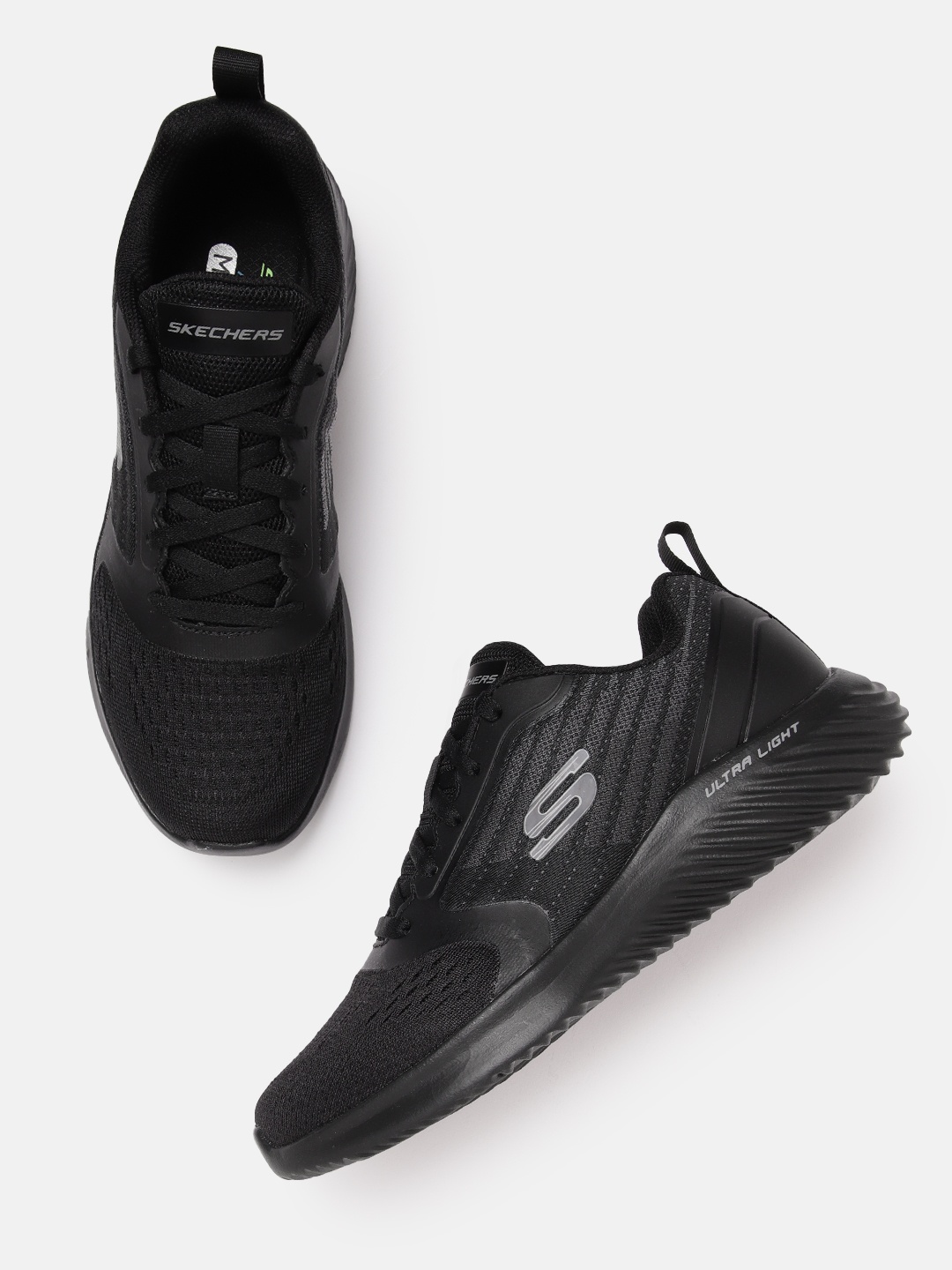 

Skechers Men Bounder Verkona Walking Shoes, Black
