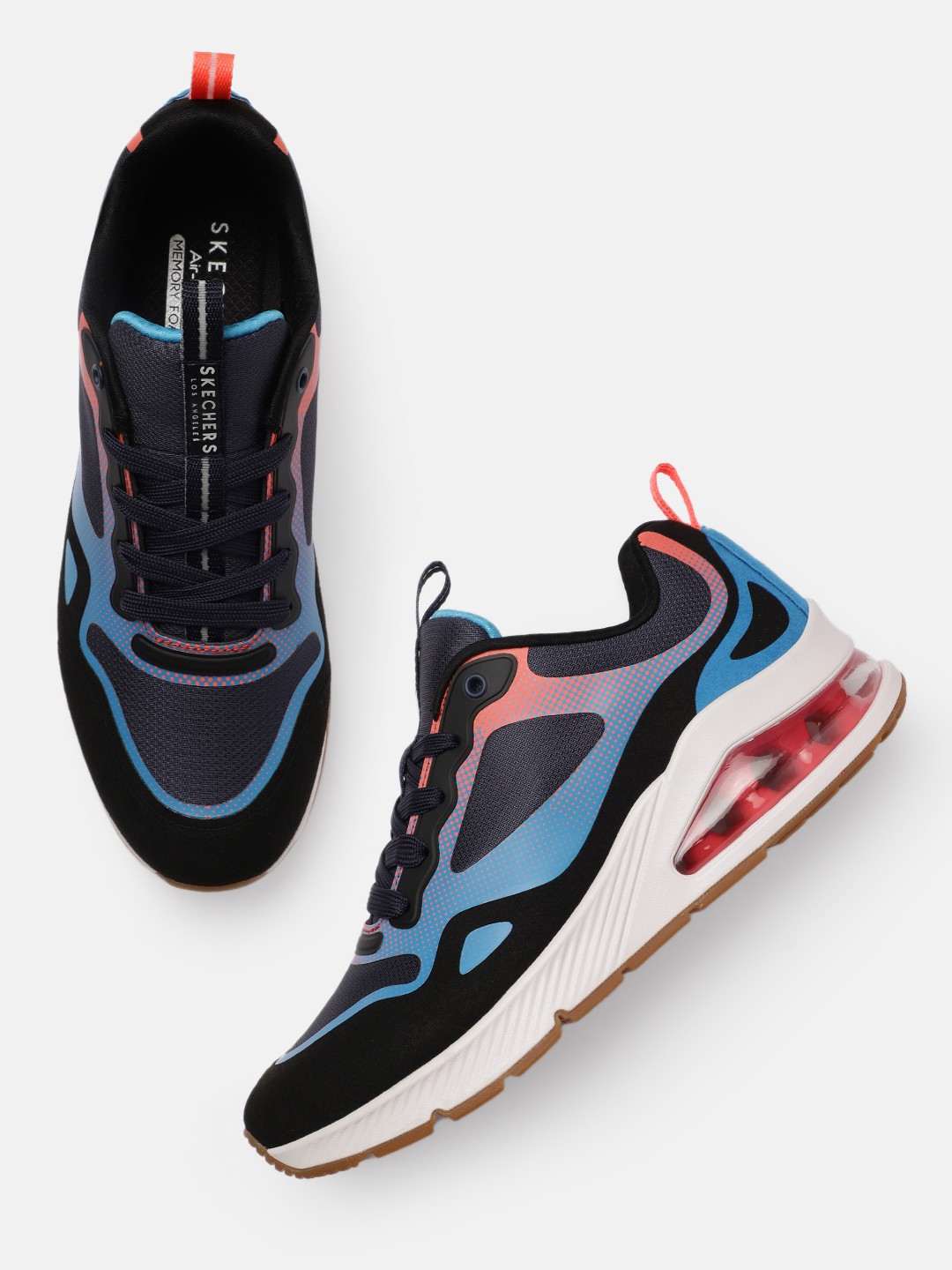 

Skechers Men Navy Blue Colourblocked UNO 2 - KARMA Sneakers