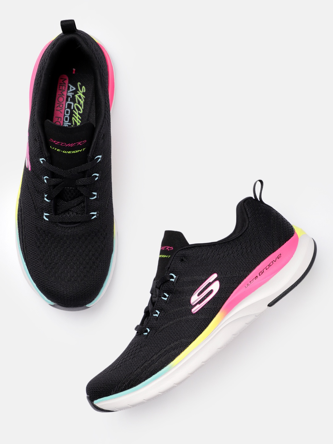 

Skechers Women Black ULTRA GROOVE - PURE VISION Sneakers
