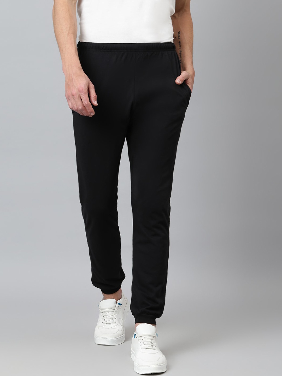 FLAMBOYANT Men Black Regular Fit Cotton Joggers