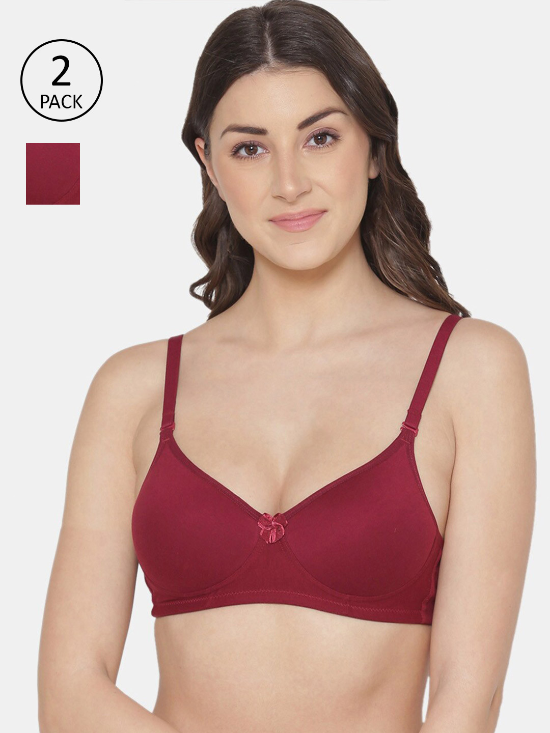 

Tweens Red Set of 2 Solid Lightly Padded T-Shirt Bra