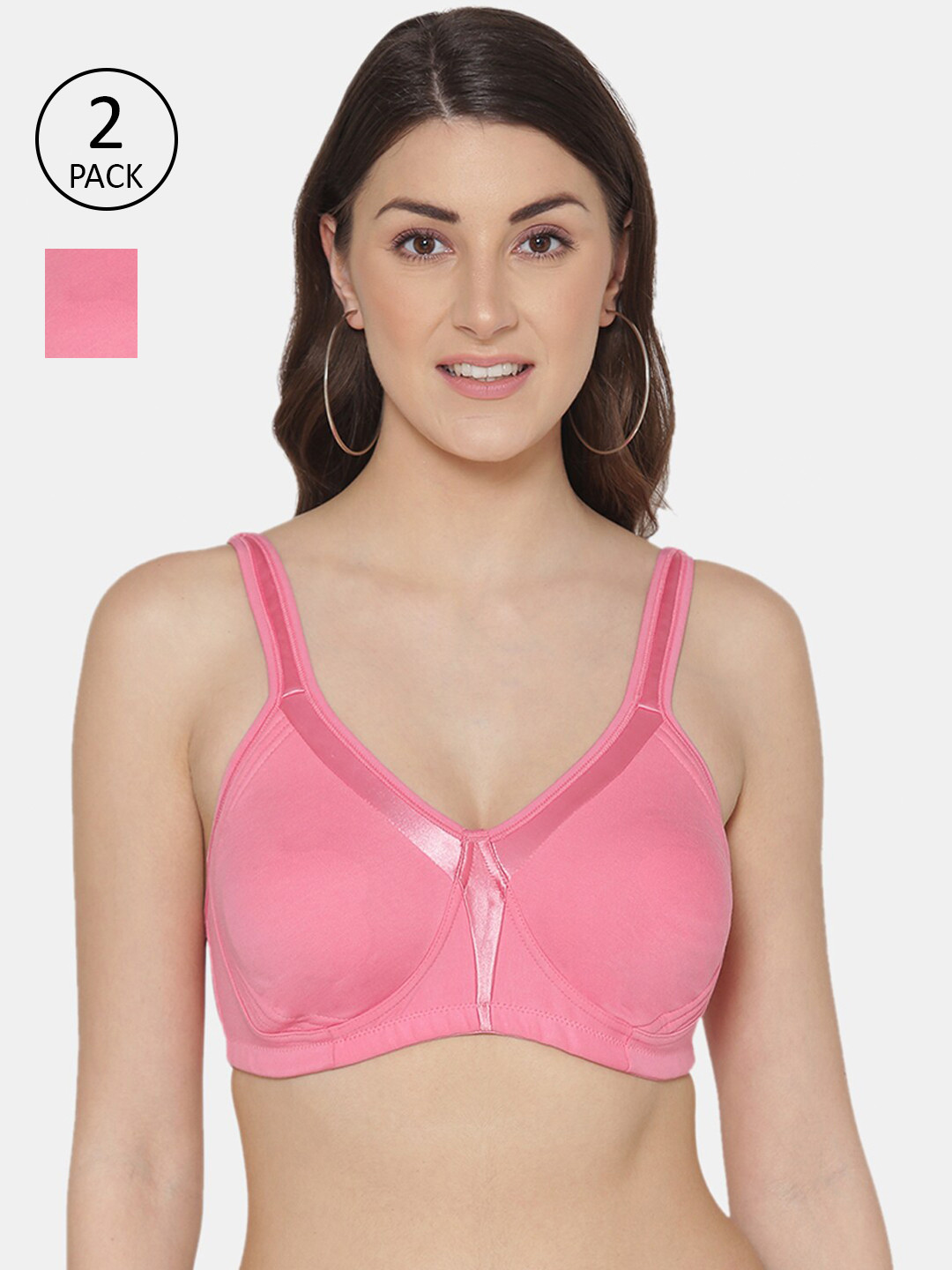 

Tweens Pink Non Padded Cotton Bra