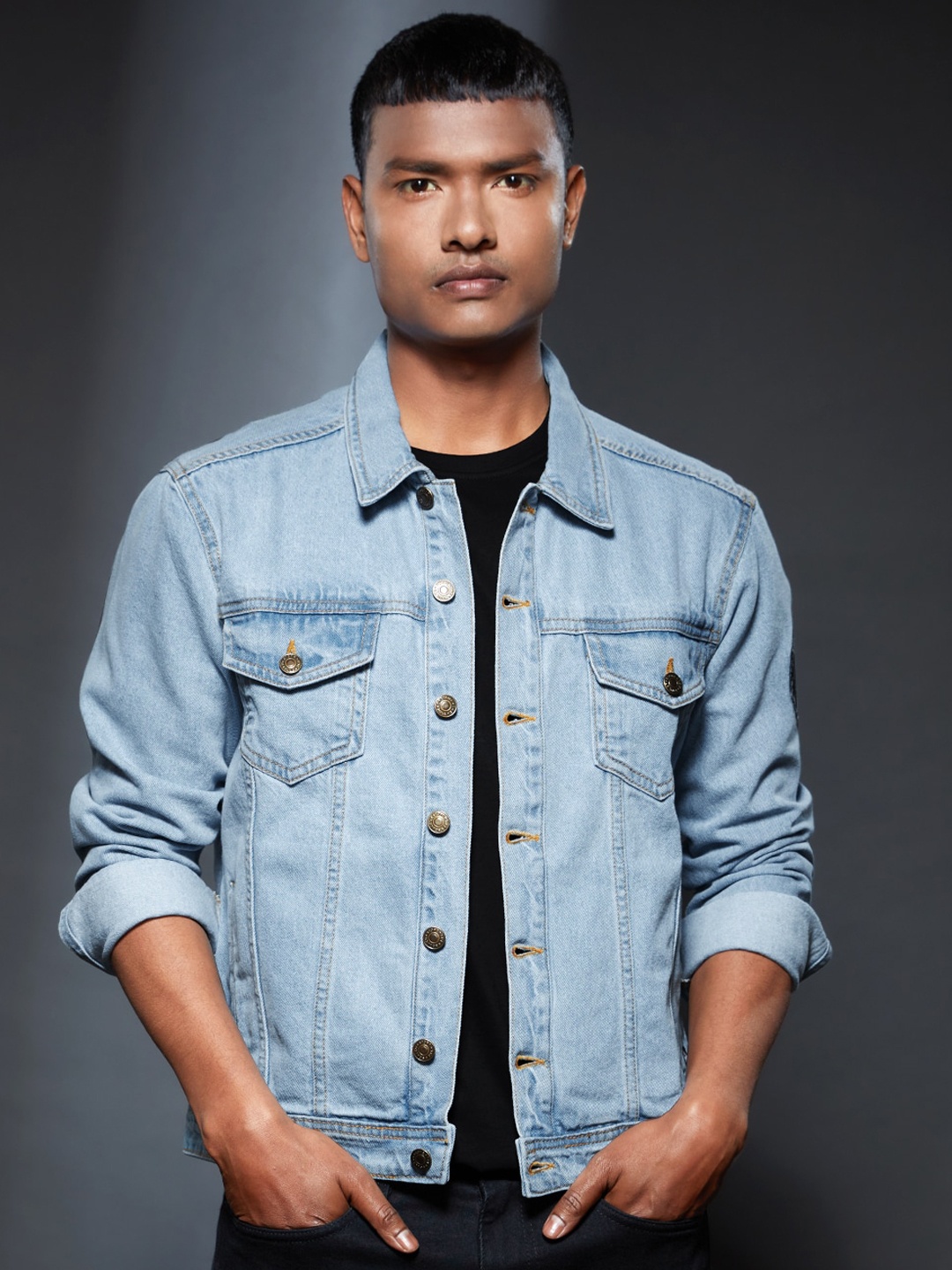 

The Souled Store Men Blue Avengers Cotton Denim Jacket