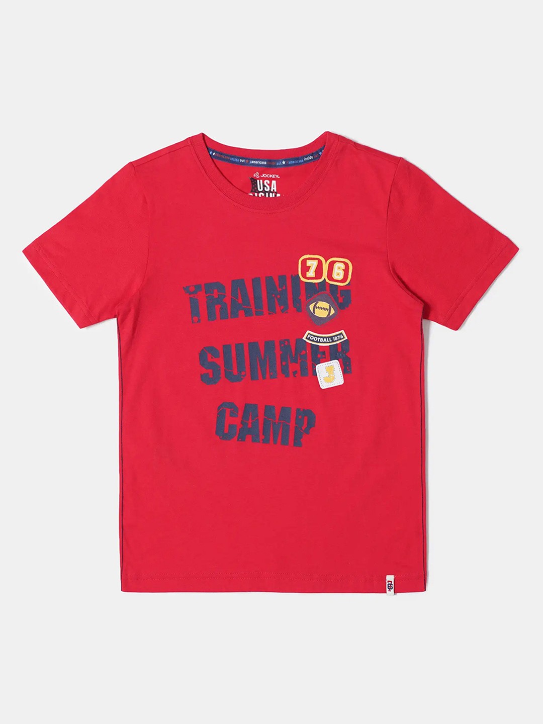 

Jockey Boys Super Combed Cotton Graphic Printed T-shirt, Red