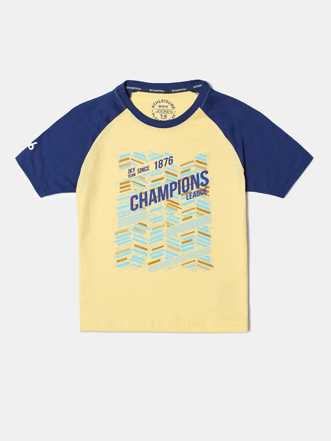 

Jockey Boys Super Combed Cotton Printed Tshirt-AB19, Navy blue
