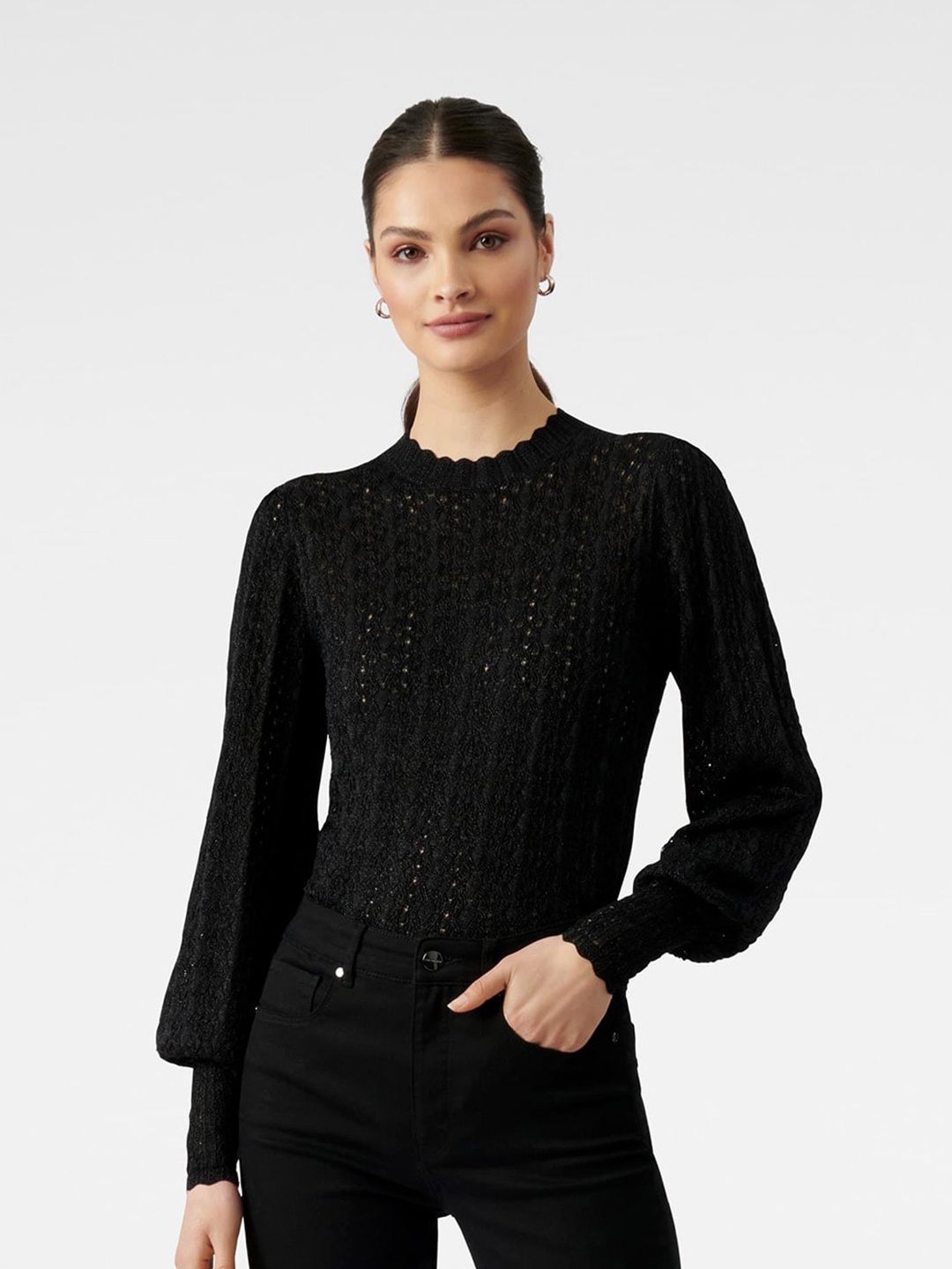 Forever New Women Black Cardigan