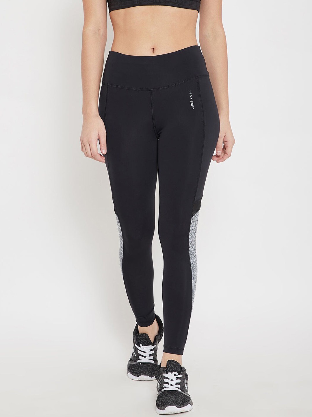 

JUMP USA Women Black Solid Tights