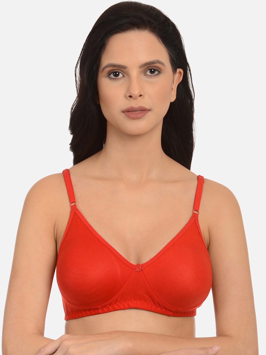 

mod & shy Women Red Non-padded Non wired Seamless Everyday Bra