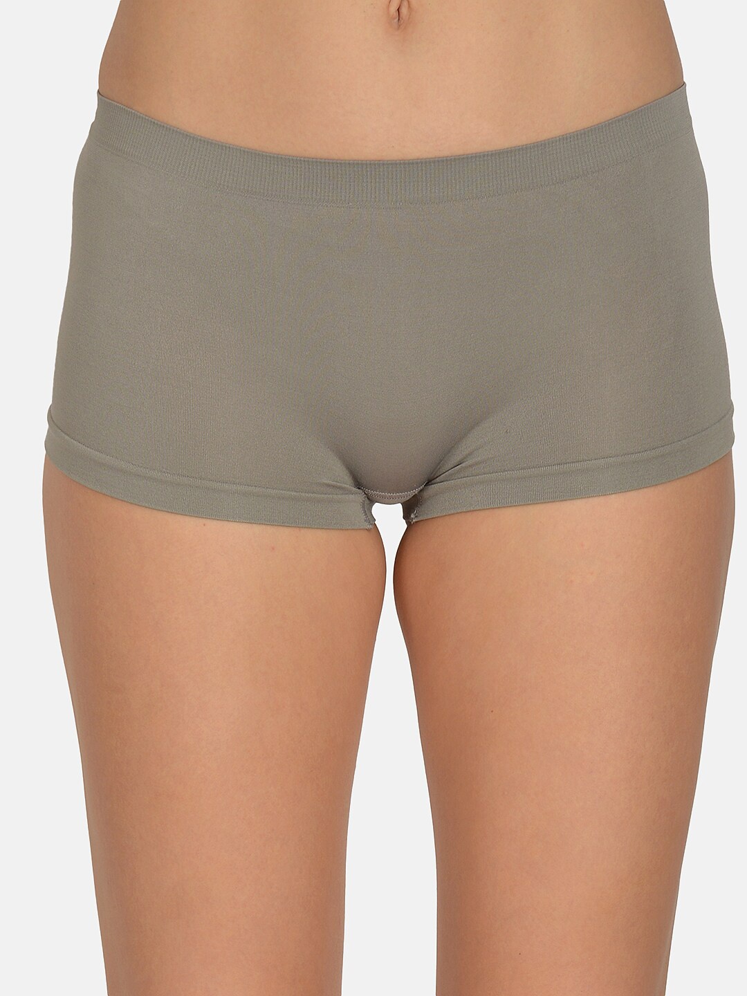 

mod & shy Women Grey Solid Boy Shorts