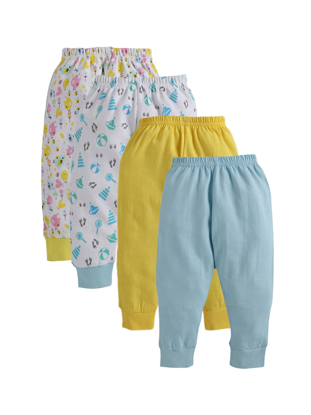 

BUMZEE Boys Blue Pack Of 4 Cotton Joggers