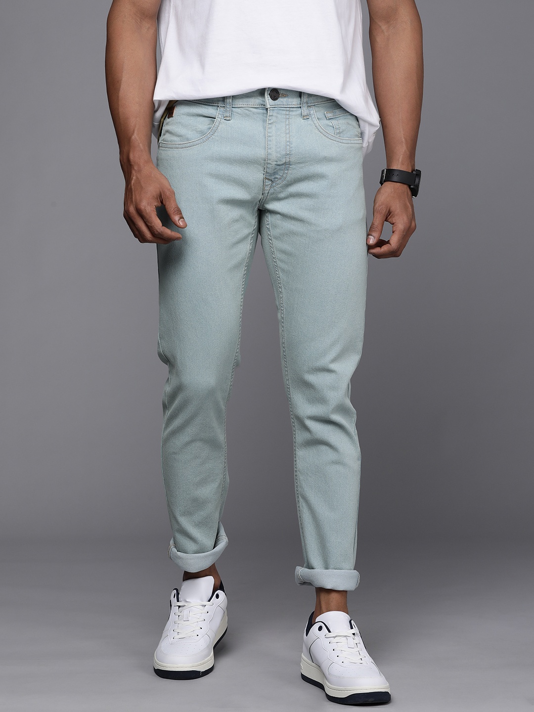 

WROGN Men Blue Slim Fit Stretchable Jeans
