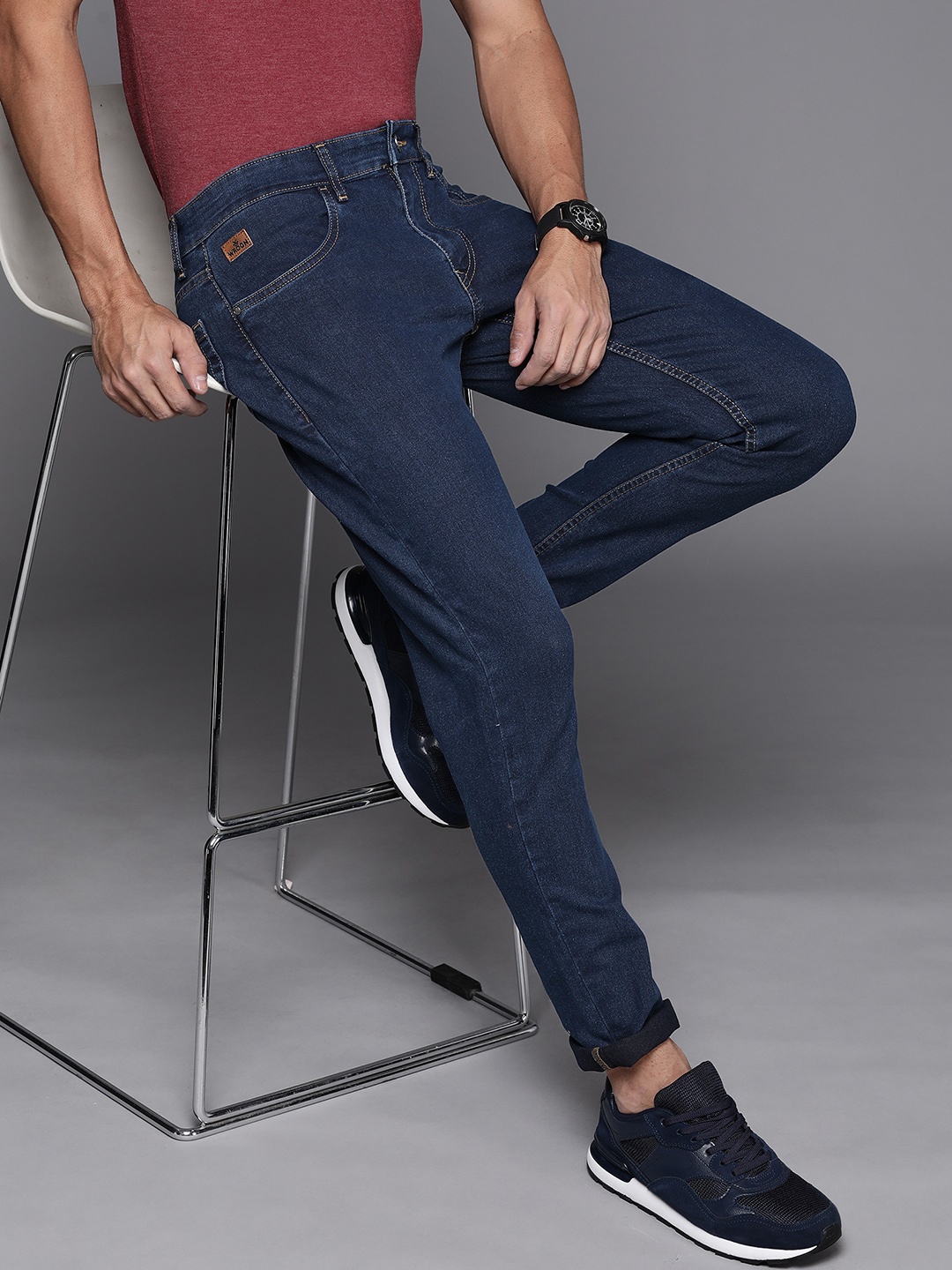 

WROGN Men Blue Slim Fit Stretchable Jeans