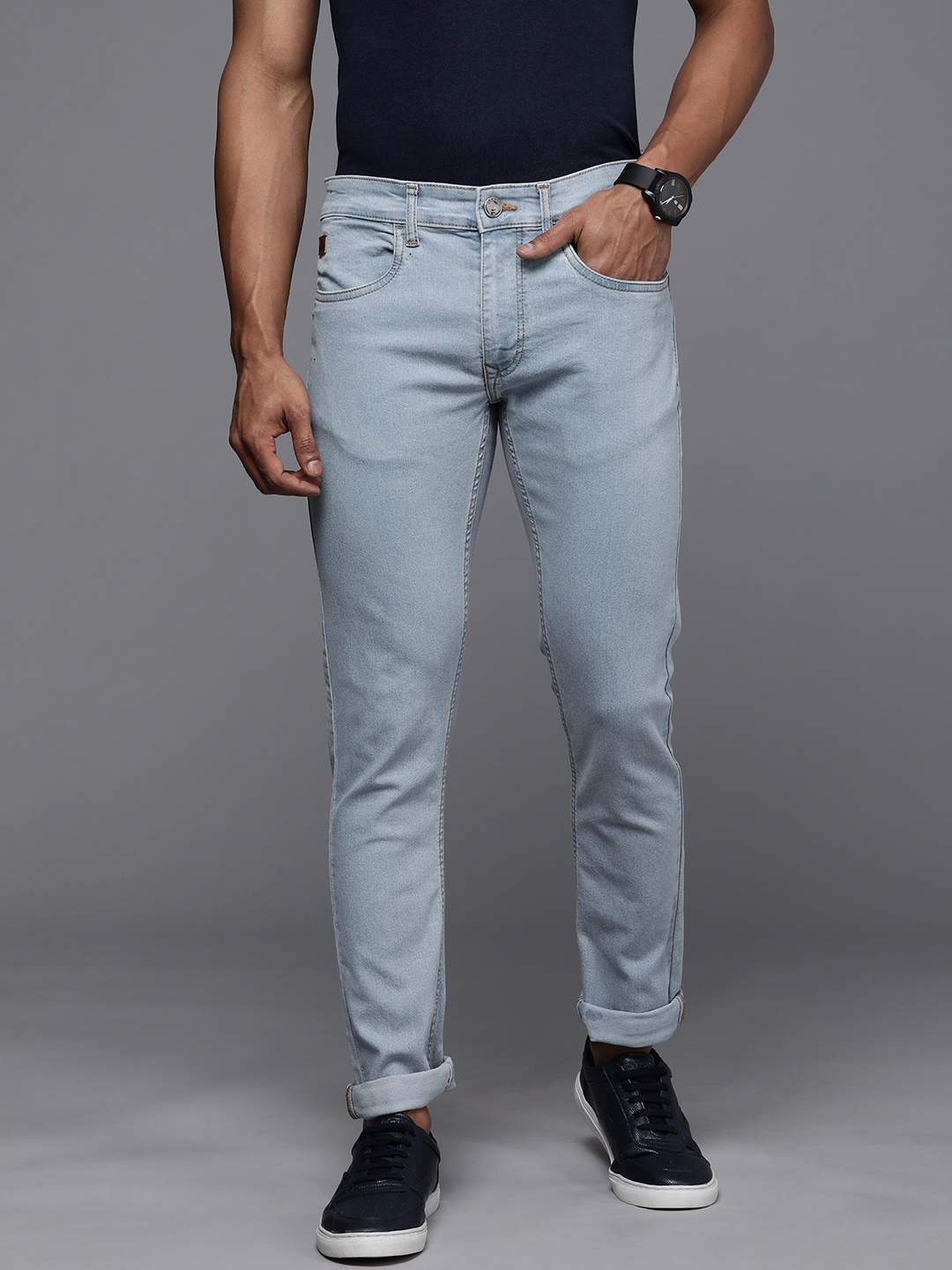 

WROGN Men Blue Slim Fit Stretchable Jeans