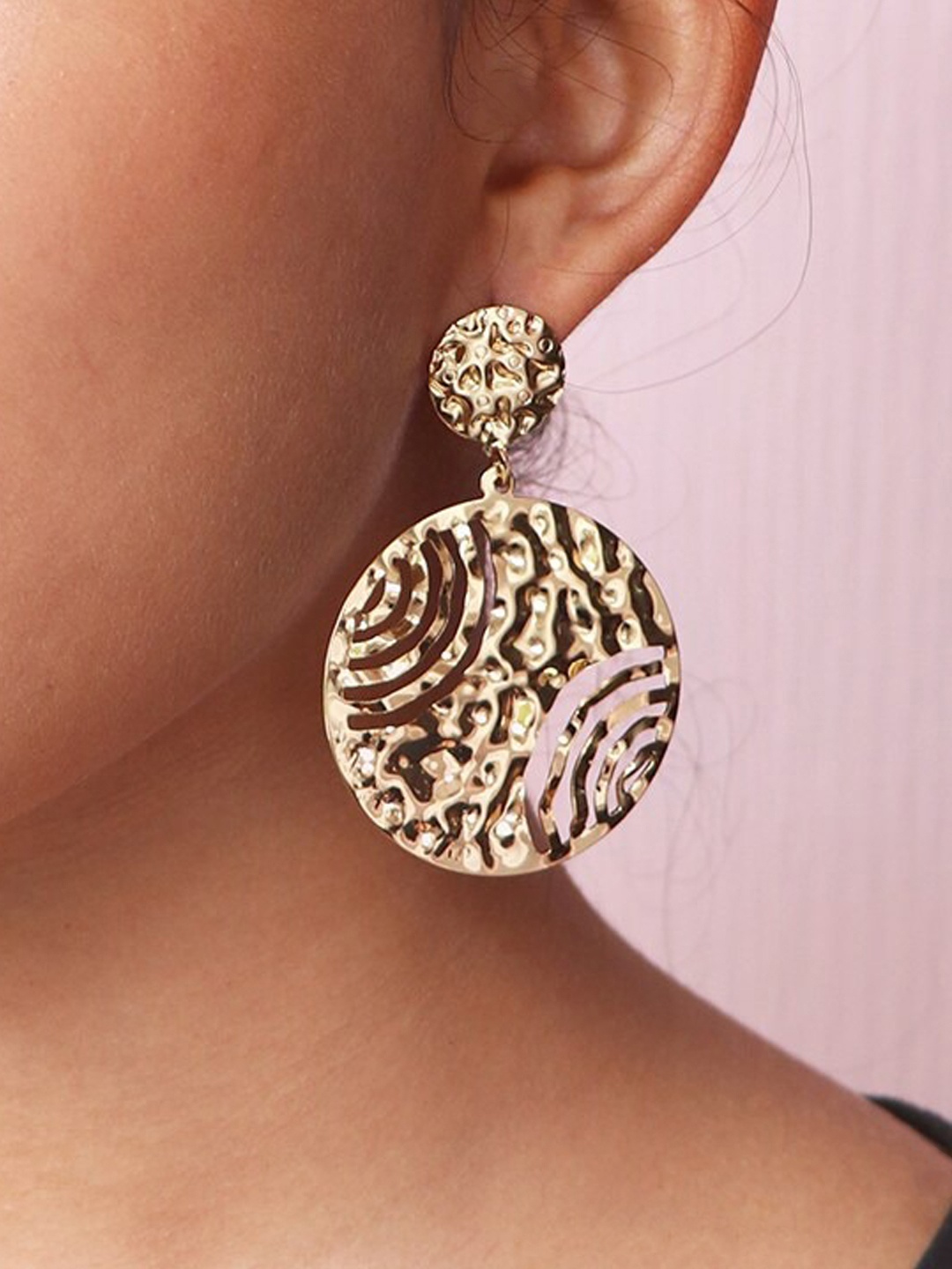 

Ayesha Gold-Toned Contemporary Drop Earrings