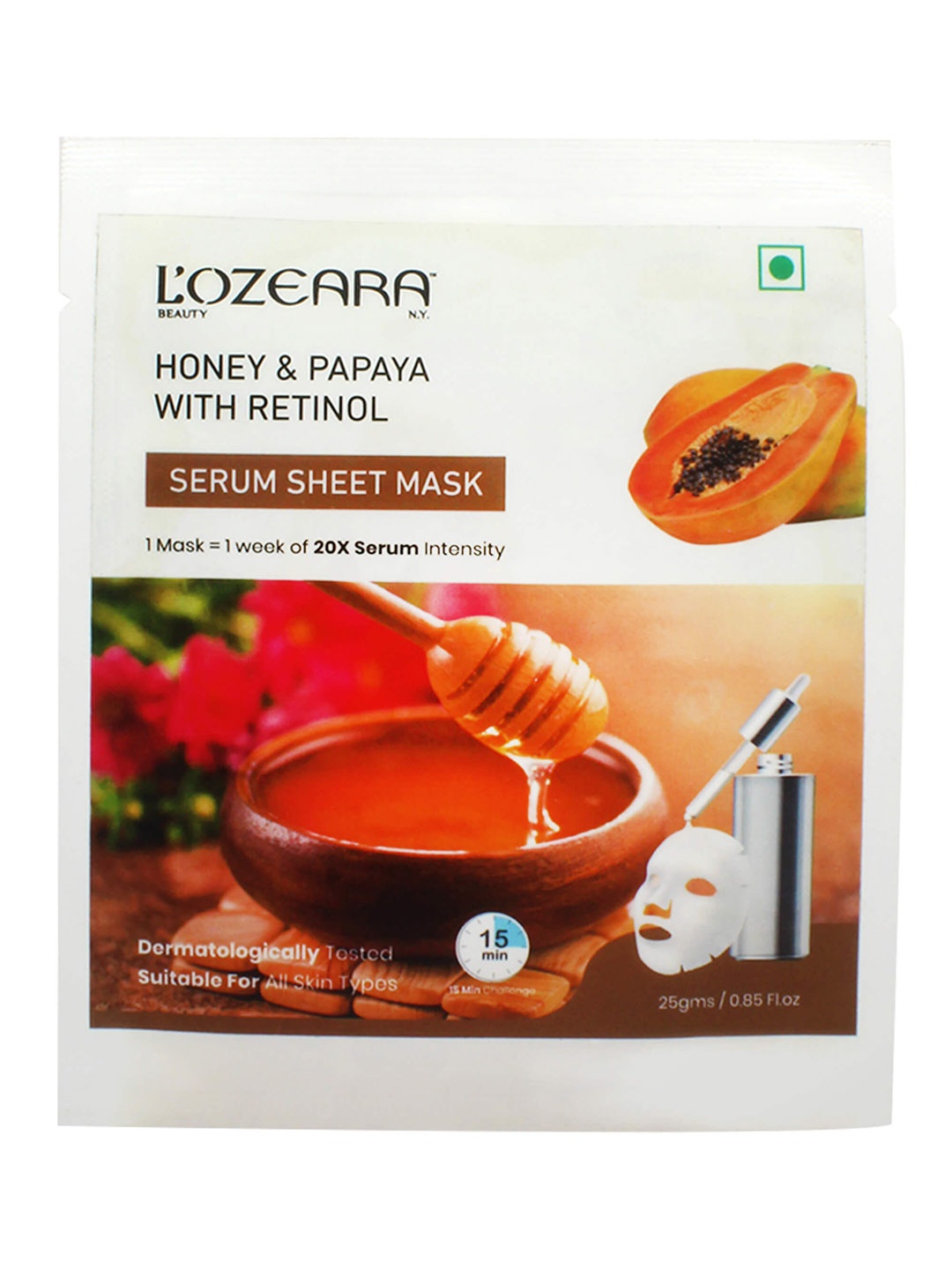 

LOZEARA BEAUTY N.Y Honey Serum Sheet Mask, Red