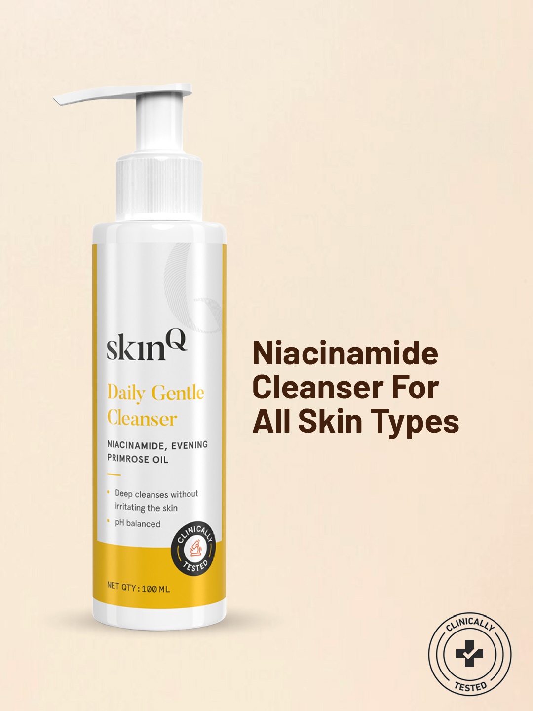 

SkinQ Daily Glow Cleanser for All Skin Types - 100 ml, White