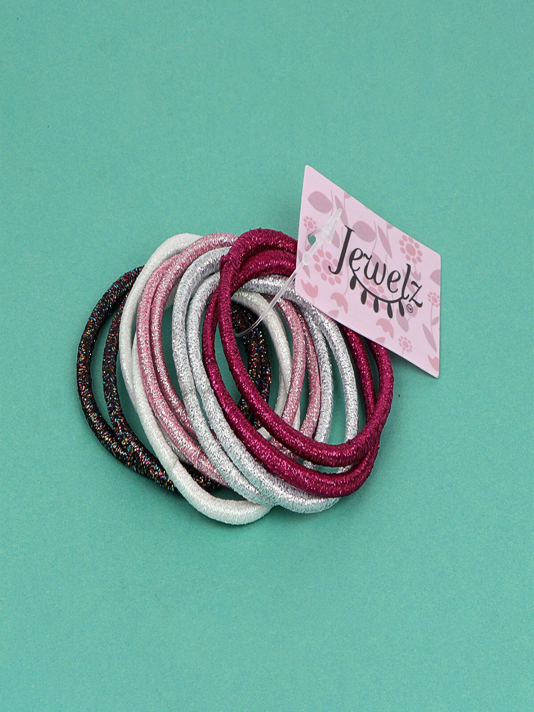 

Jewelz Women Multicoloured Ponytail Holders, Multi