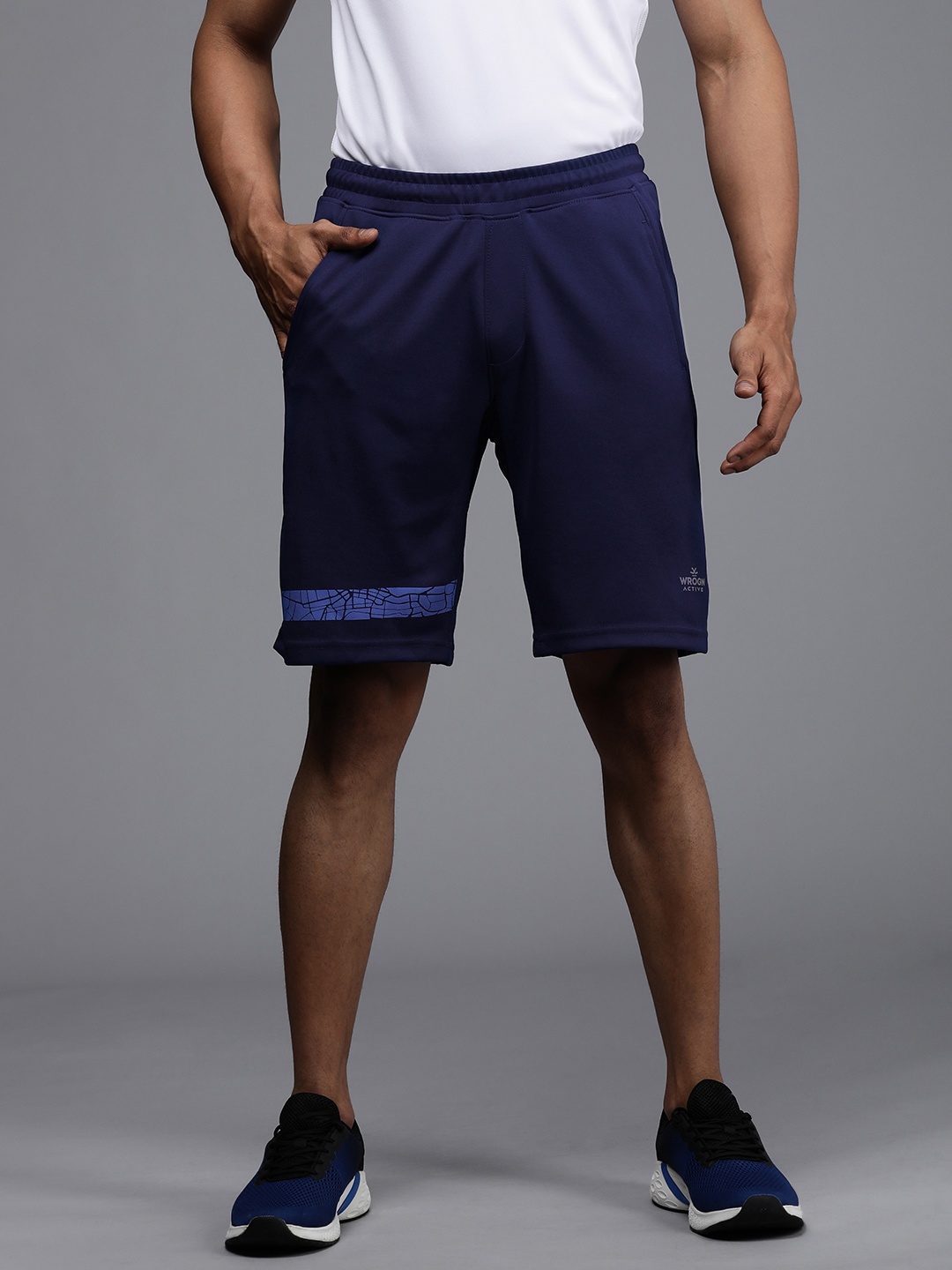 

WROGN ACTIVE Men Navy Blue Shorts