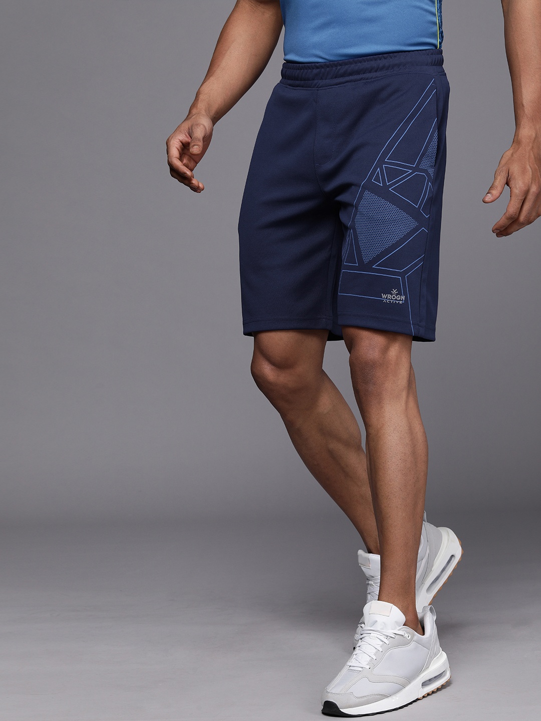 WROGN ACTIVE Men Navy Blue Shorts