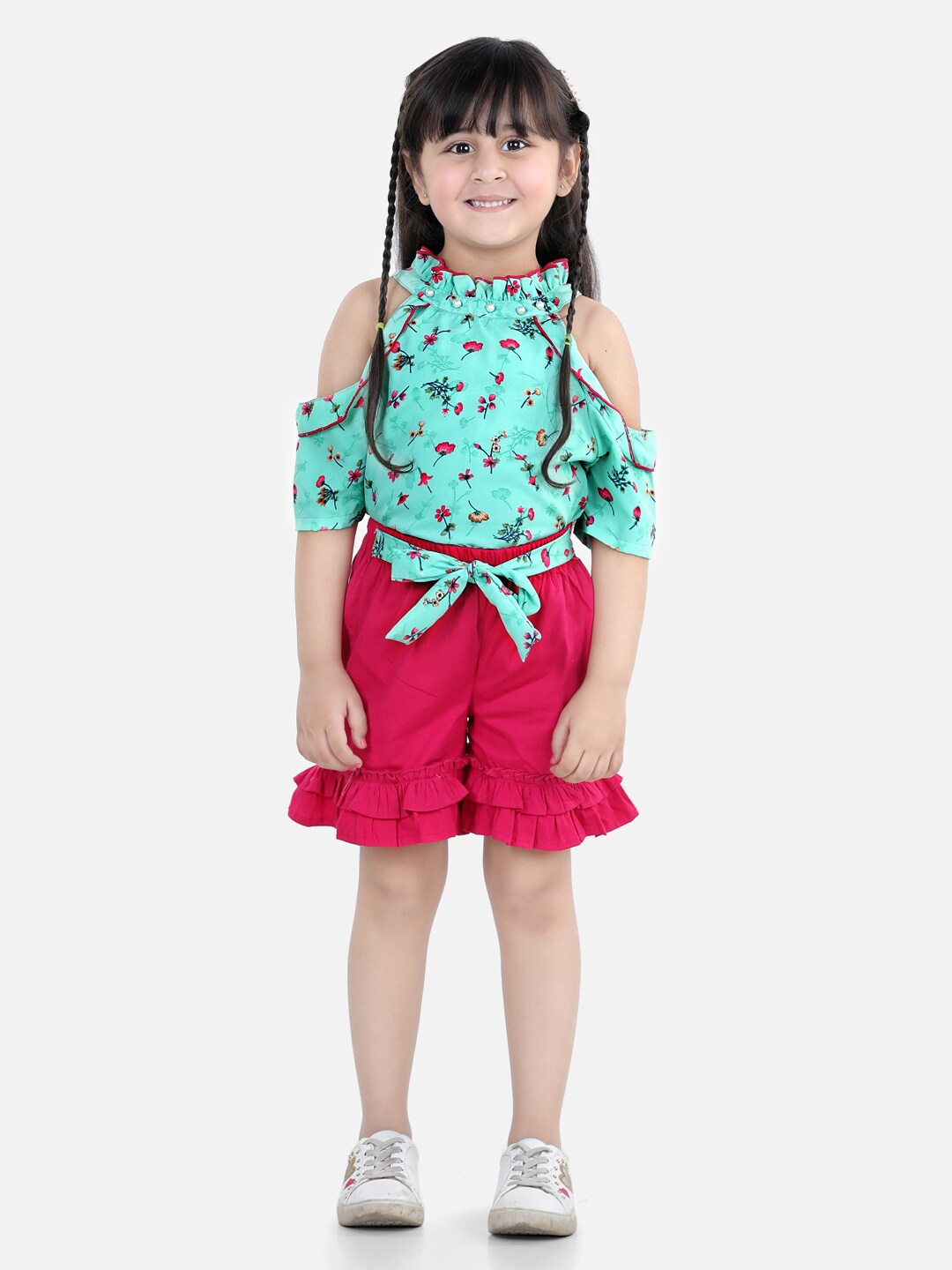 

Cutiekins Girls Green Printed Co-Ords