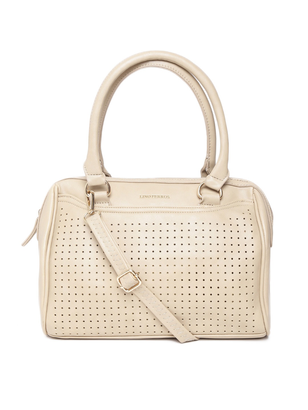 

Lisa Haydon for Linos Perros Beige Cut-Out Handbag with Sling Strap