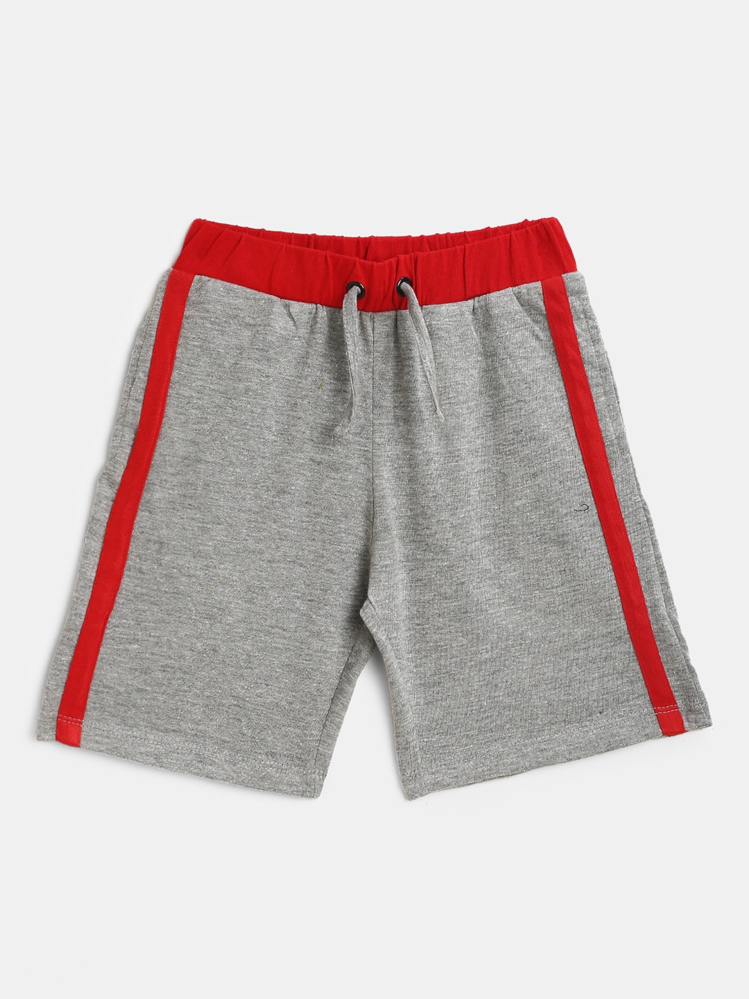 

YK Boys Grey & Red Striped Cotton Outdoor Shorts