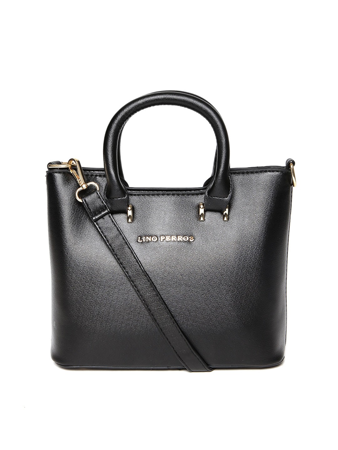 

Lino Perros Black Handbag with Sling Strap
