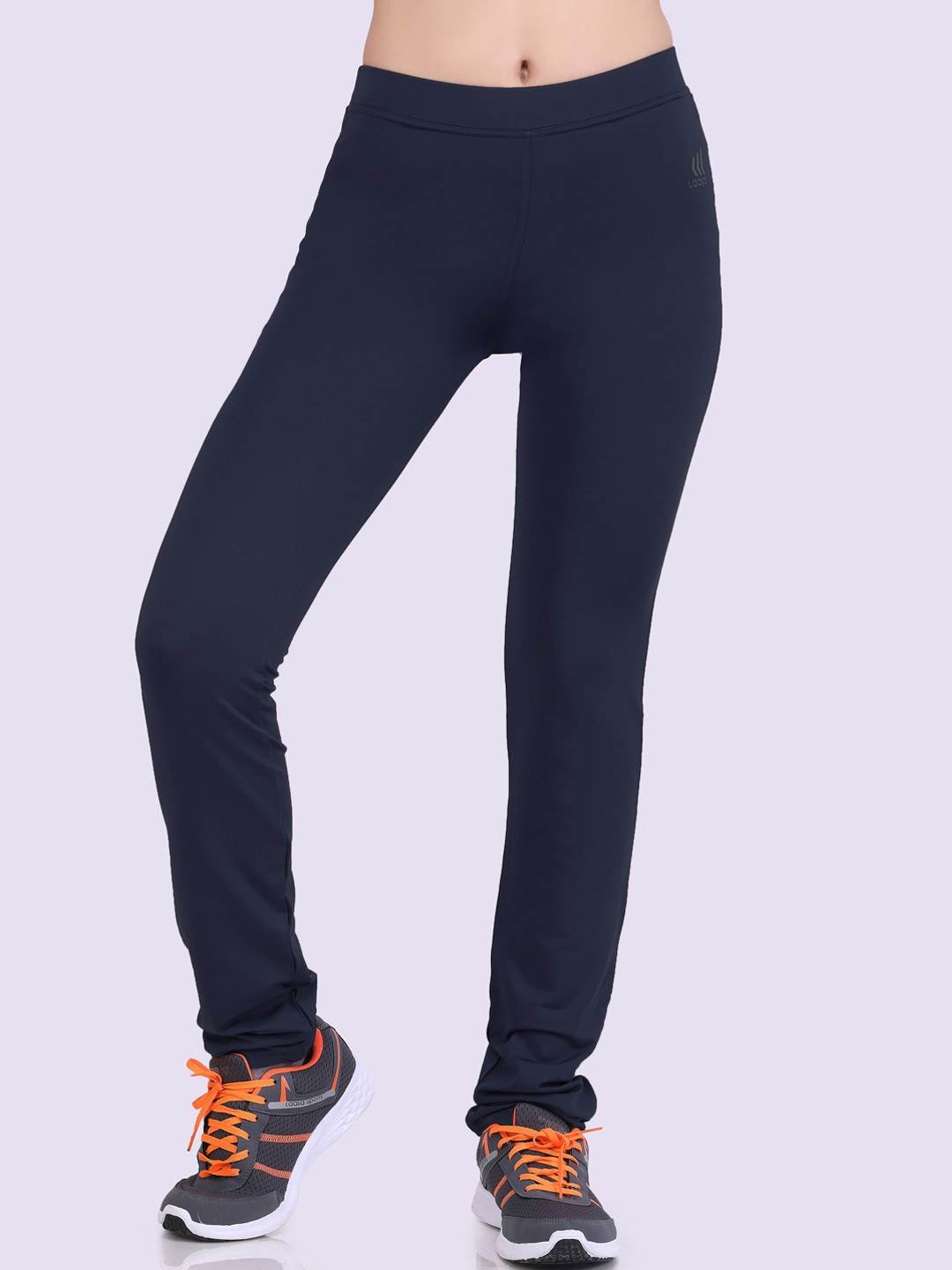 

LAASA SPORTS Women Navy Blue Solid Trackpants