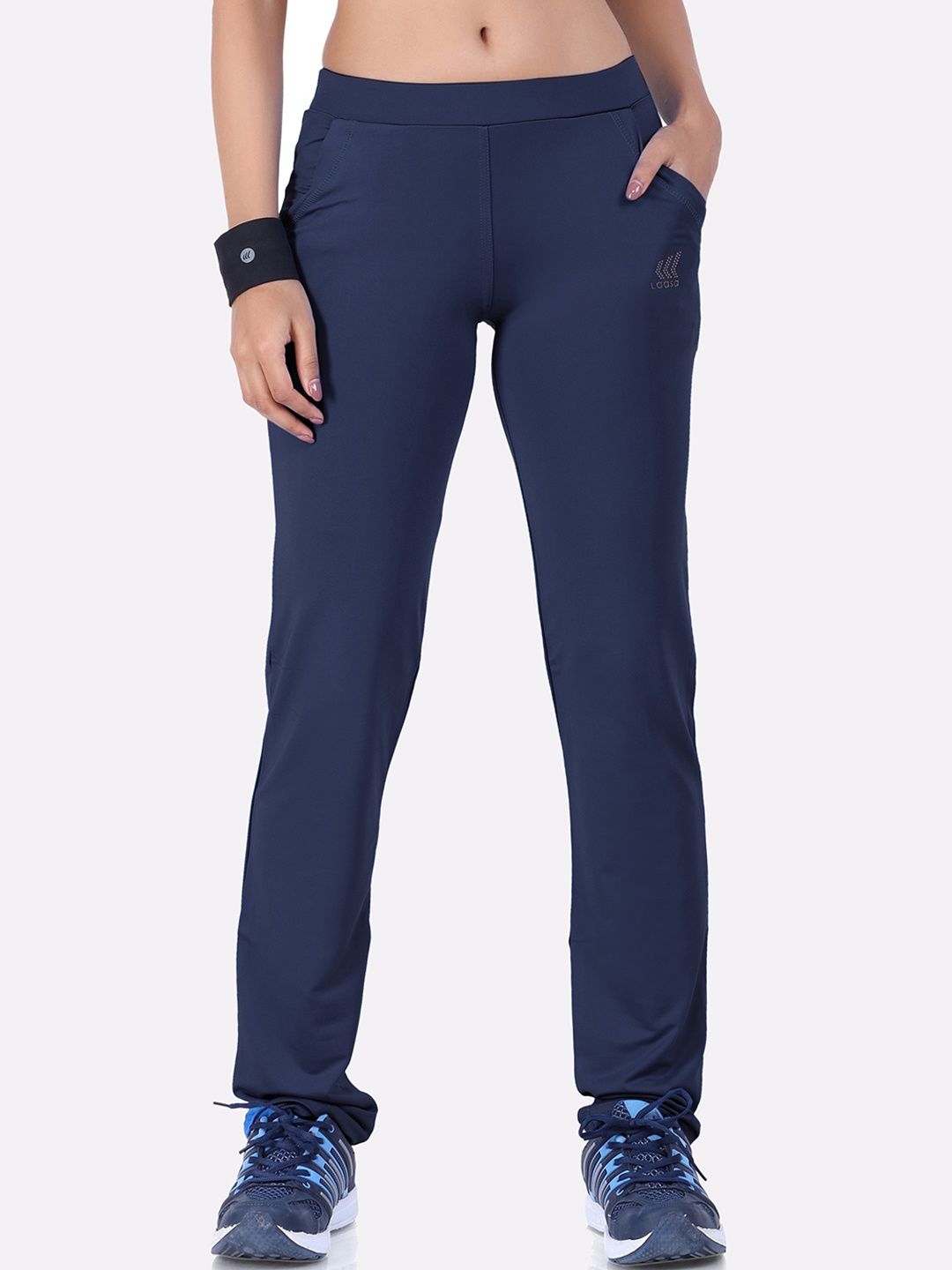

LAASA SPORTS Women Navy Blue Track Pants