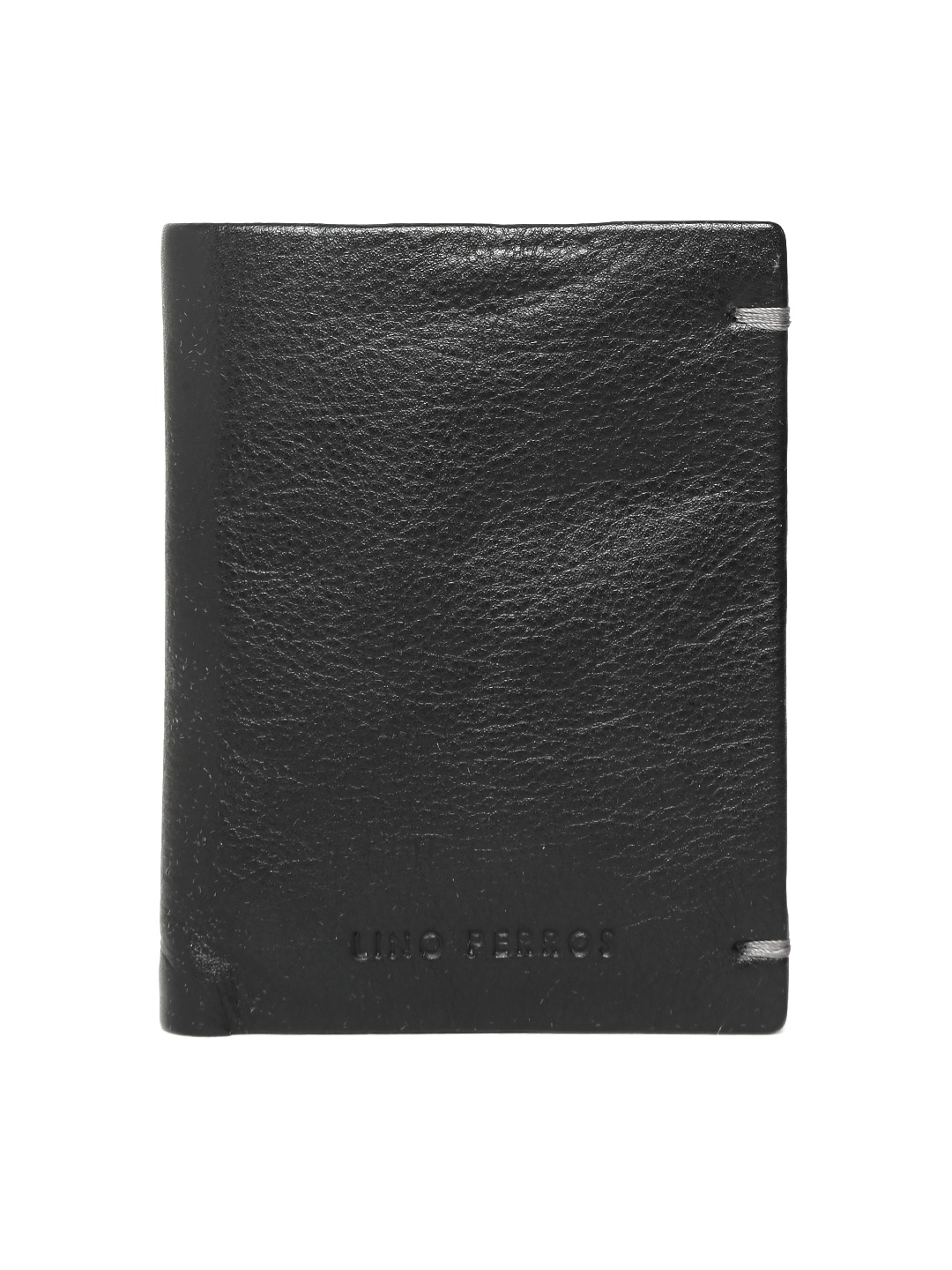 

Lino Perros Men Black Genuine Leather Wallet
